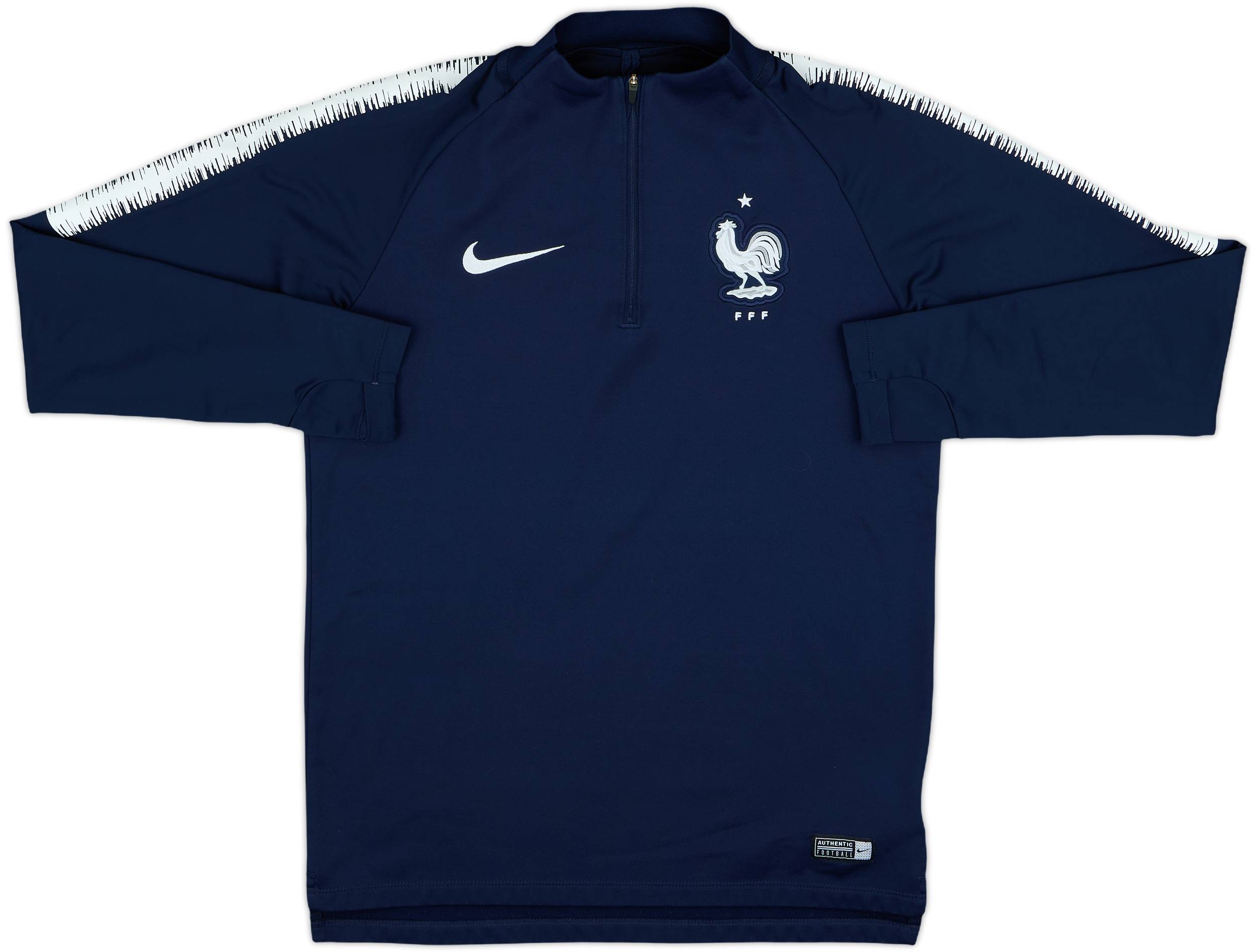 2018-19 France Nike 1/4 Zip Drill Top - 9/10 - (S)