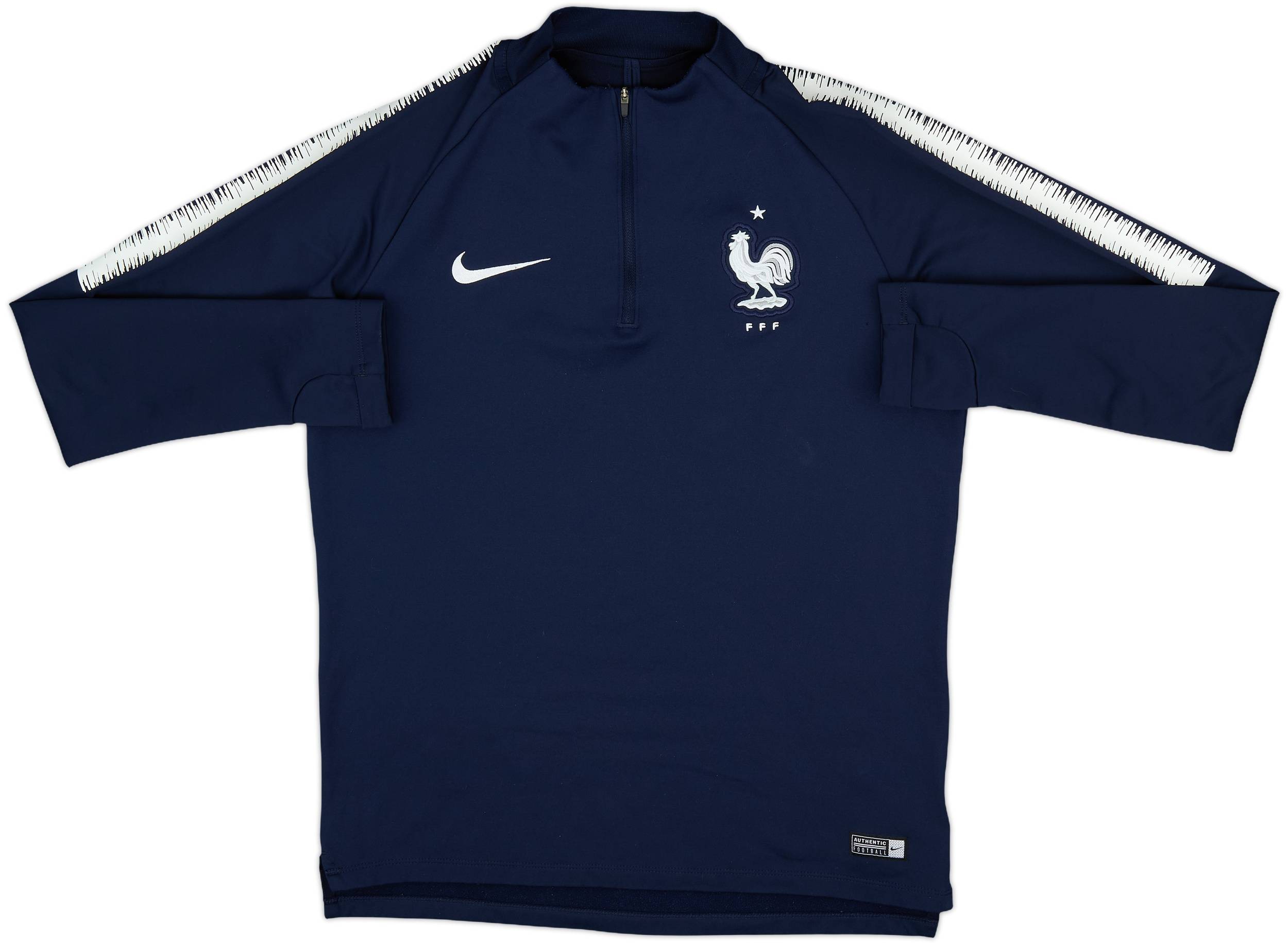 2018-19 France Nike 1/4 Zip Drill Top - 8/10 - (M)