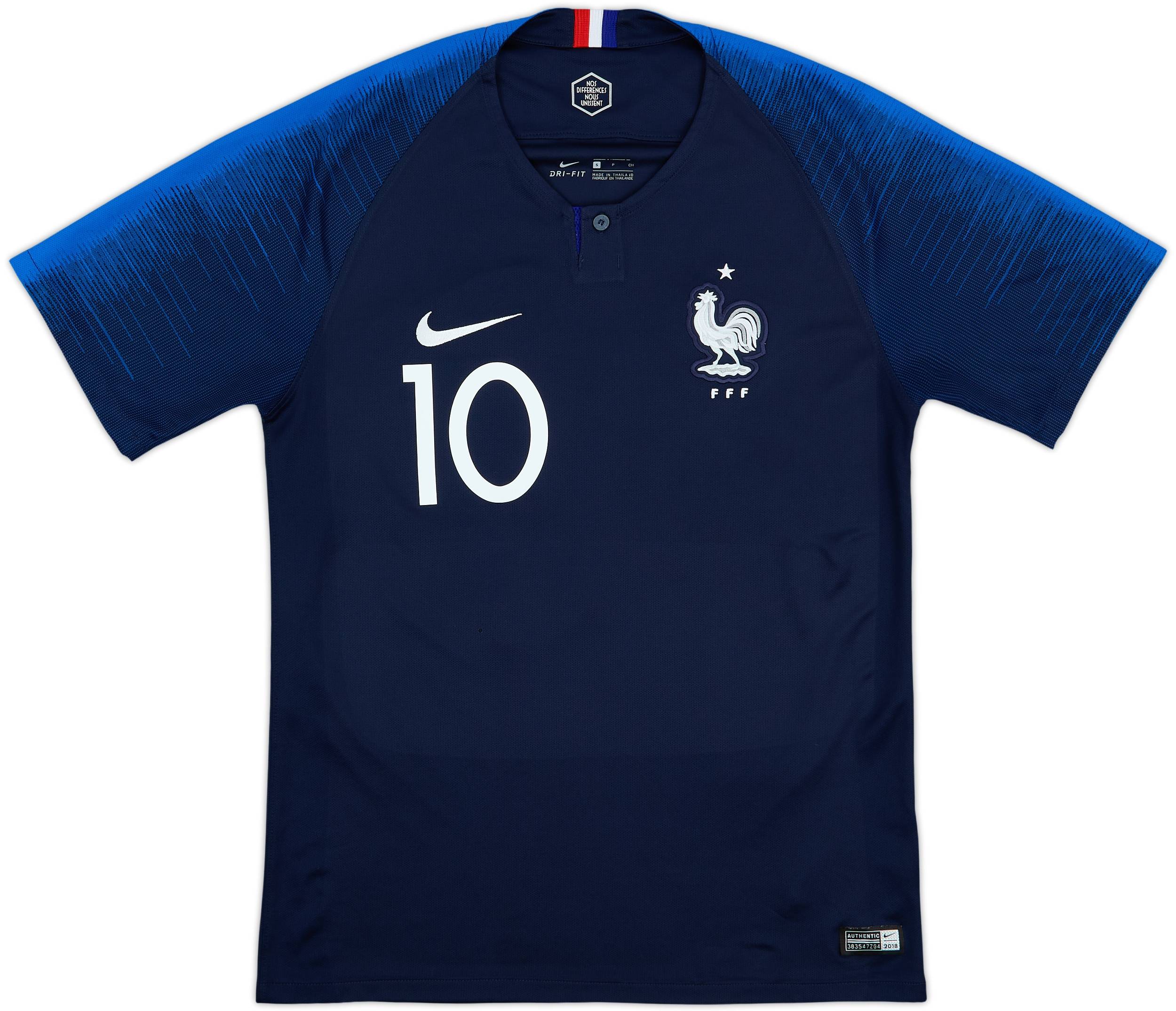 2018 France Home Shirt Mbappe #10 - 7/10 - (S)