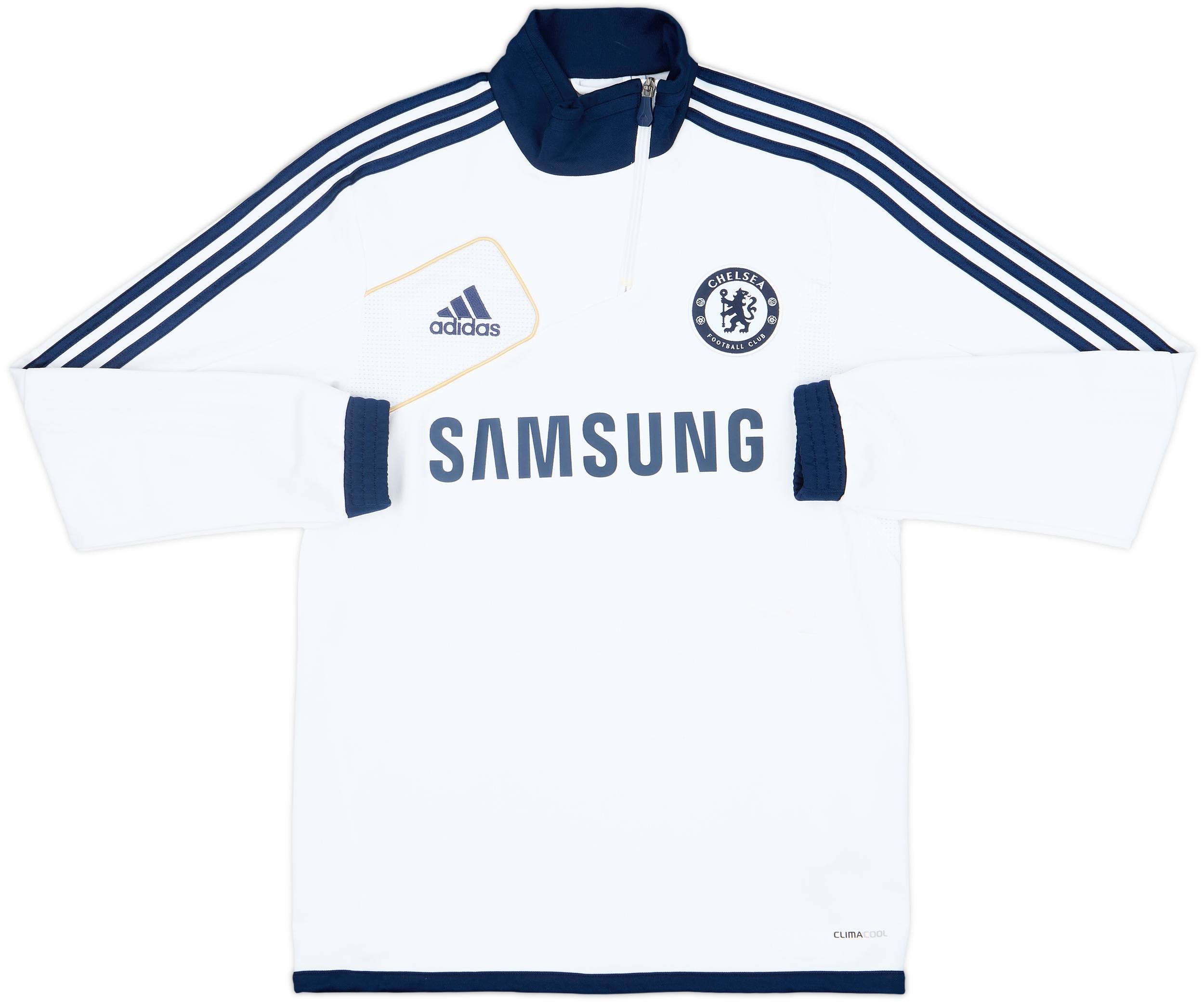 2012-13 Chelsea adidas 1/4 Zip Drill Top - 8/10 - (M)