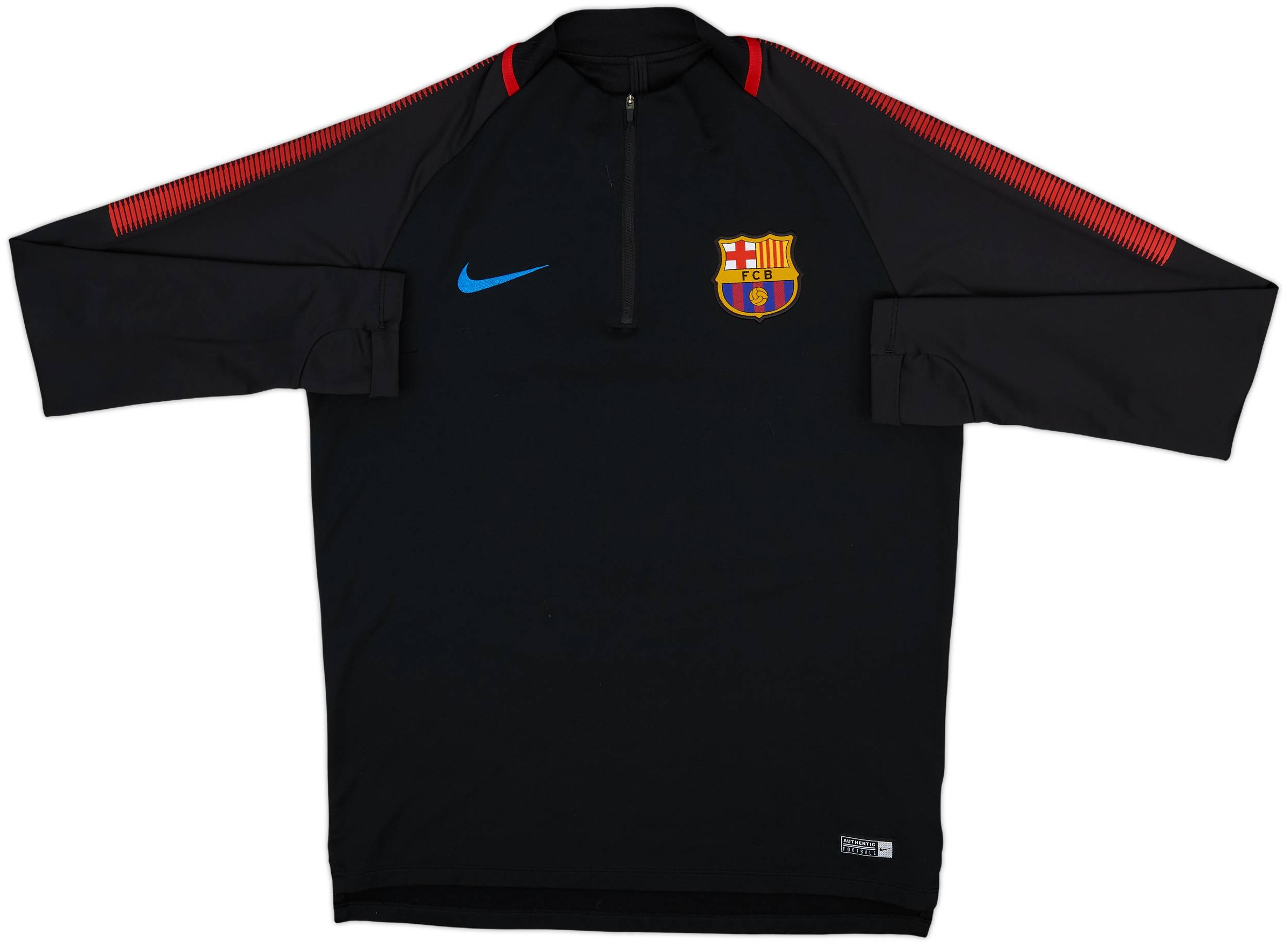 2017-18 Barcelona Nike 1/4 Zip Training Top - 7/10 - (M)