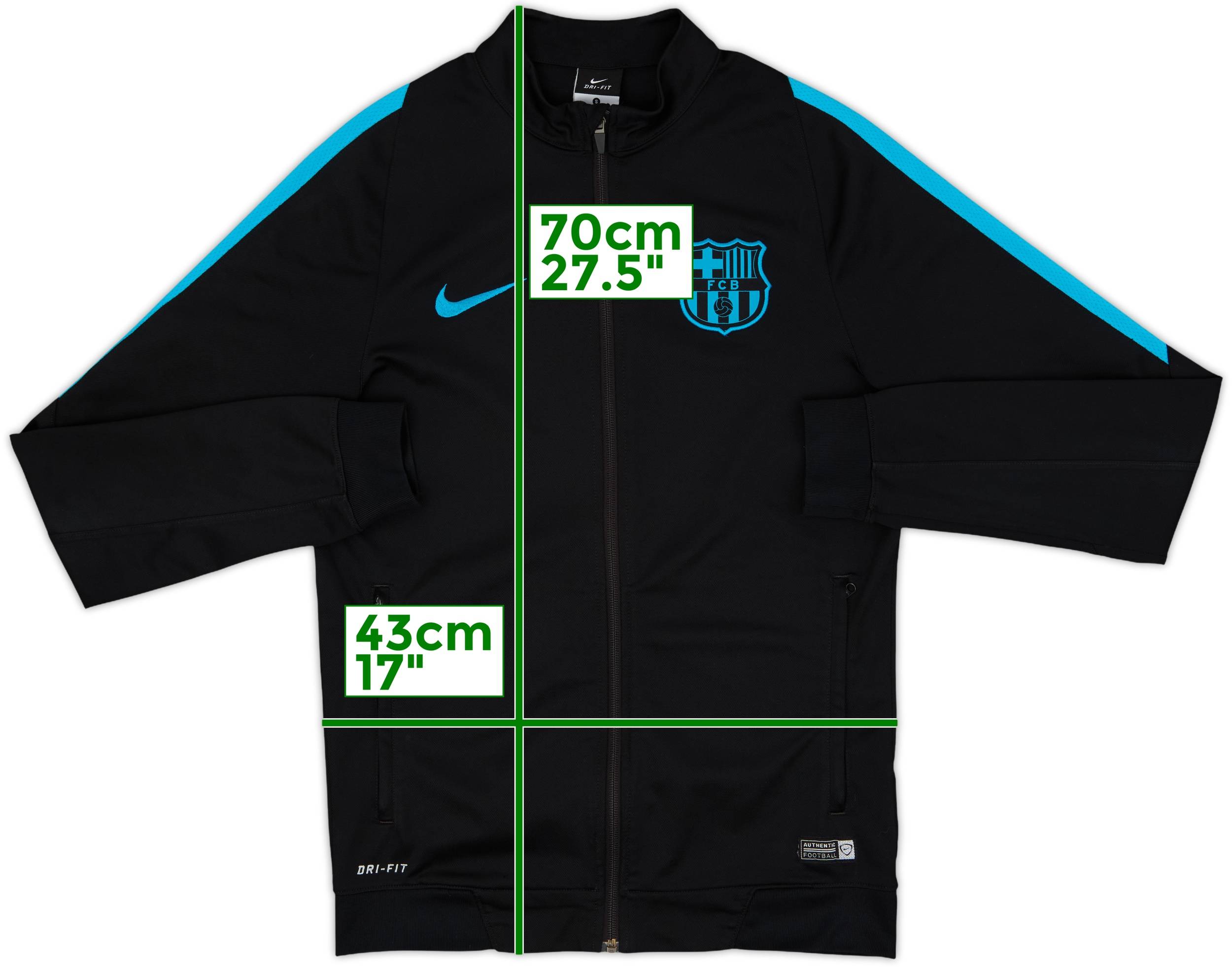 【激レア】09-10 NIKE FC Barcelona TrackJacket 2015-16 Barcelona Nike Track Jacket - 9/10 - (S)