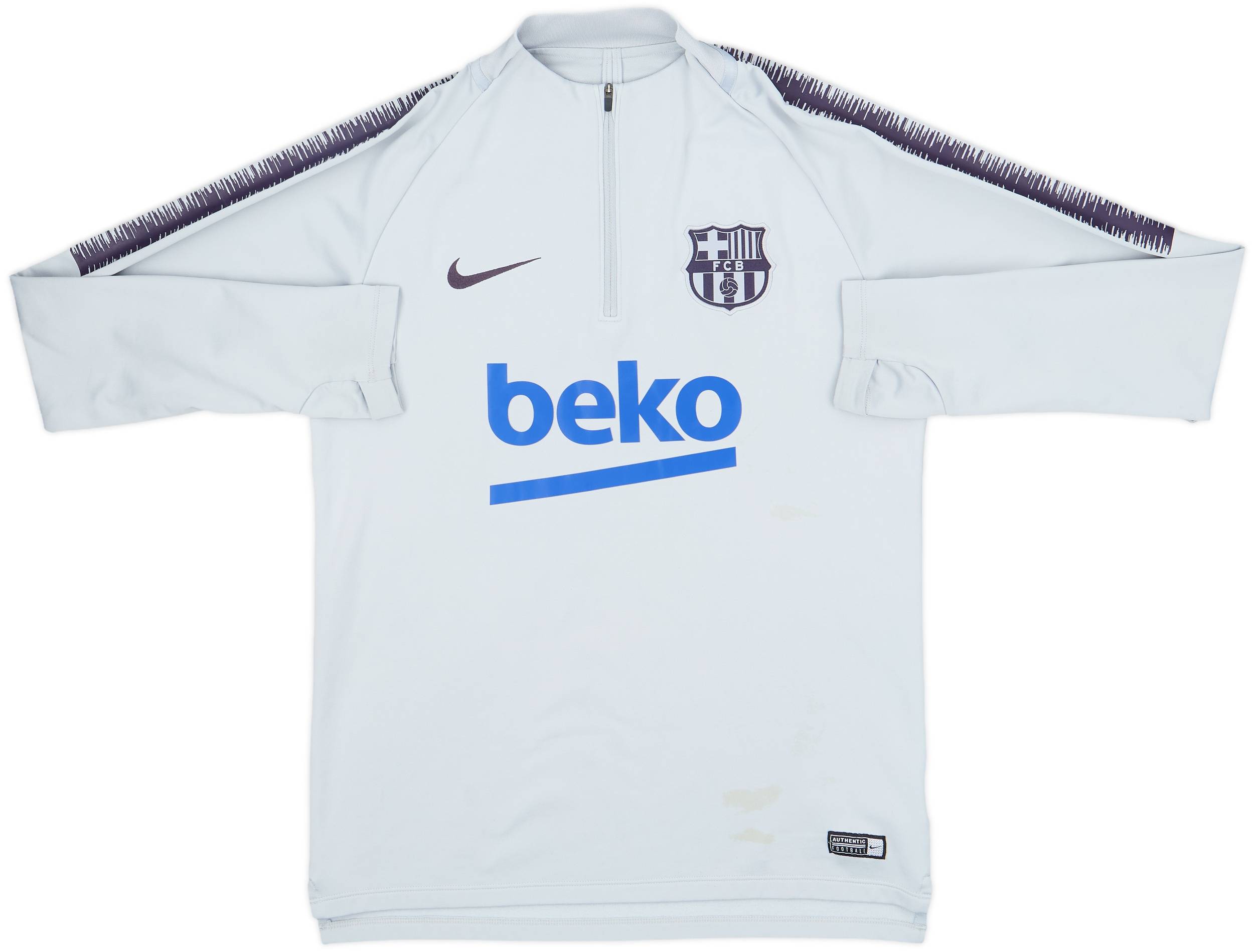 2018-19 Barcelona Nike 1/4 Zip Drill Top - 7/10 - (M)