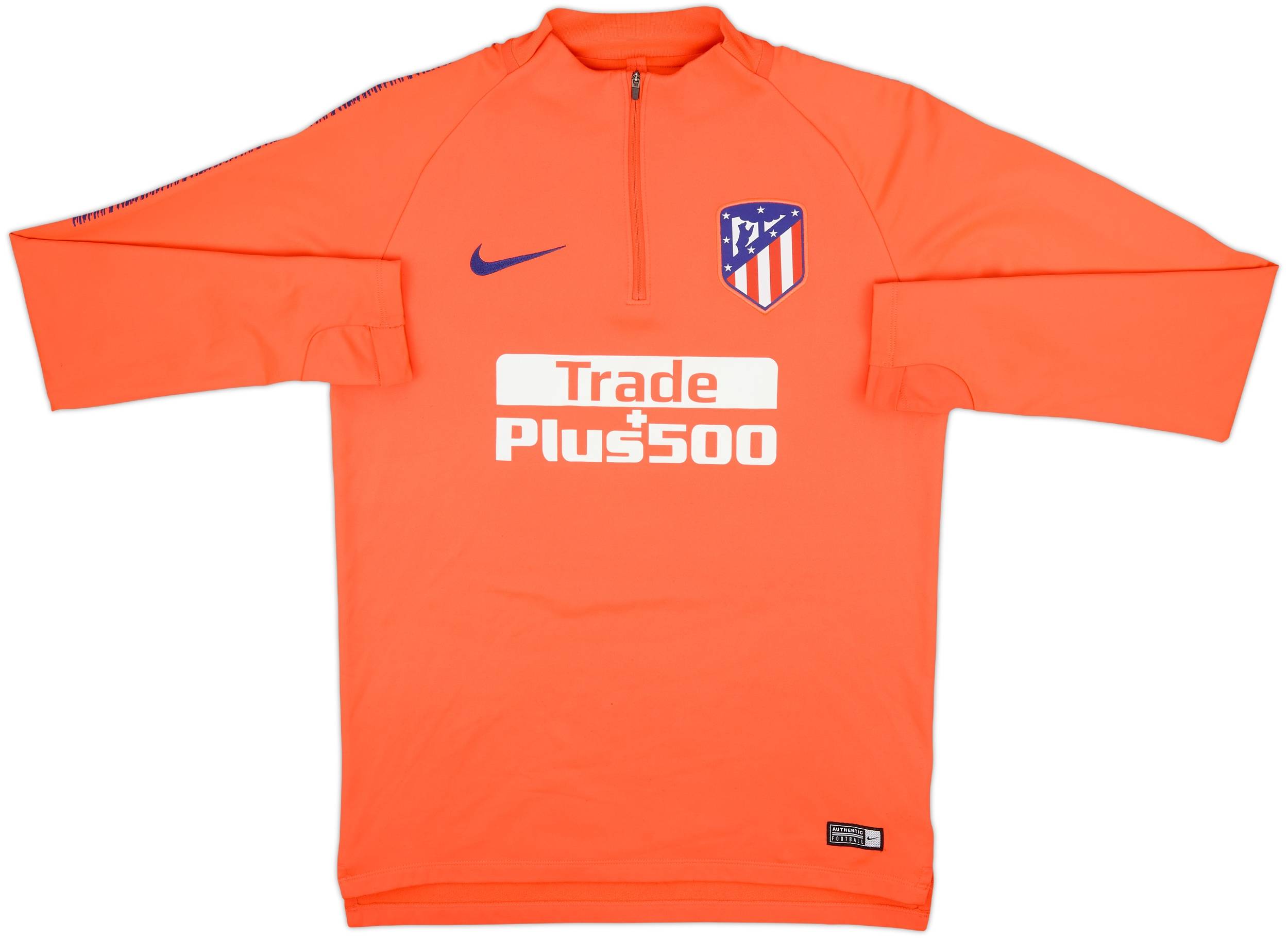 2019-20 Atletico Madrid Nike 1/4 Zip Training Top - 6/10 - (M)