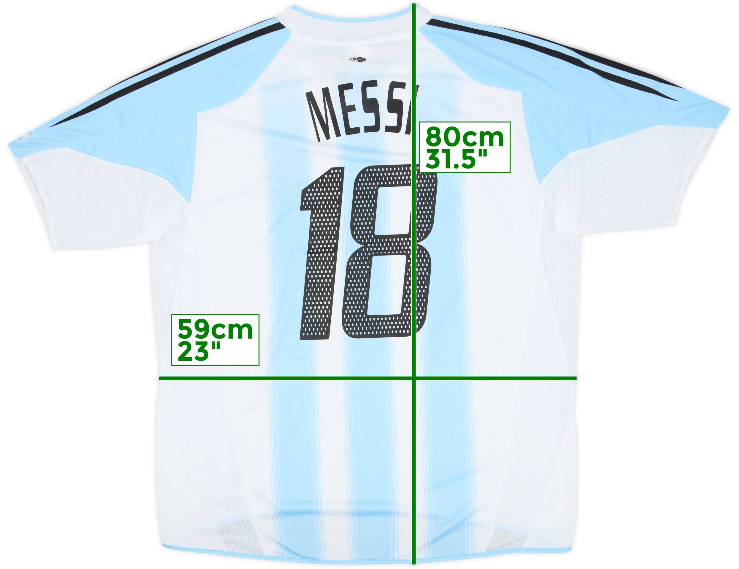 2004-05 Argentina Home Shirt Messi #18 - 9/10 - (XXL)