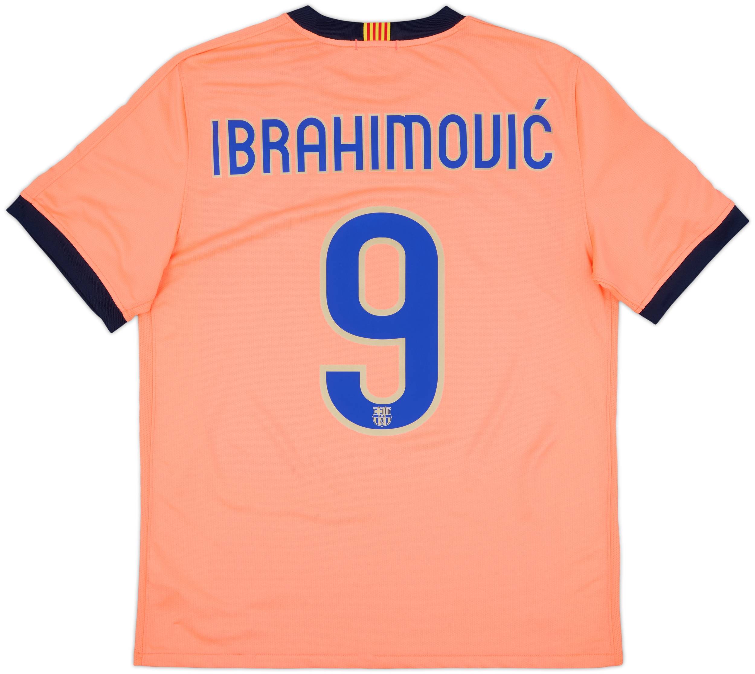2009-10 Barcelona Away Shirt Ibrahimovic #9 - 9/10 - (M)