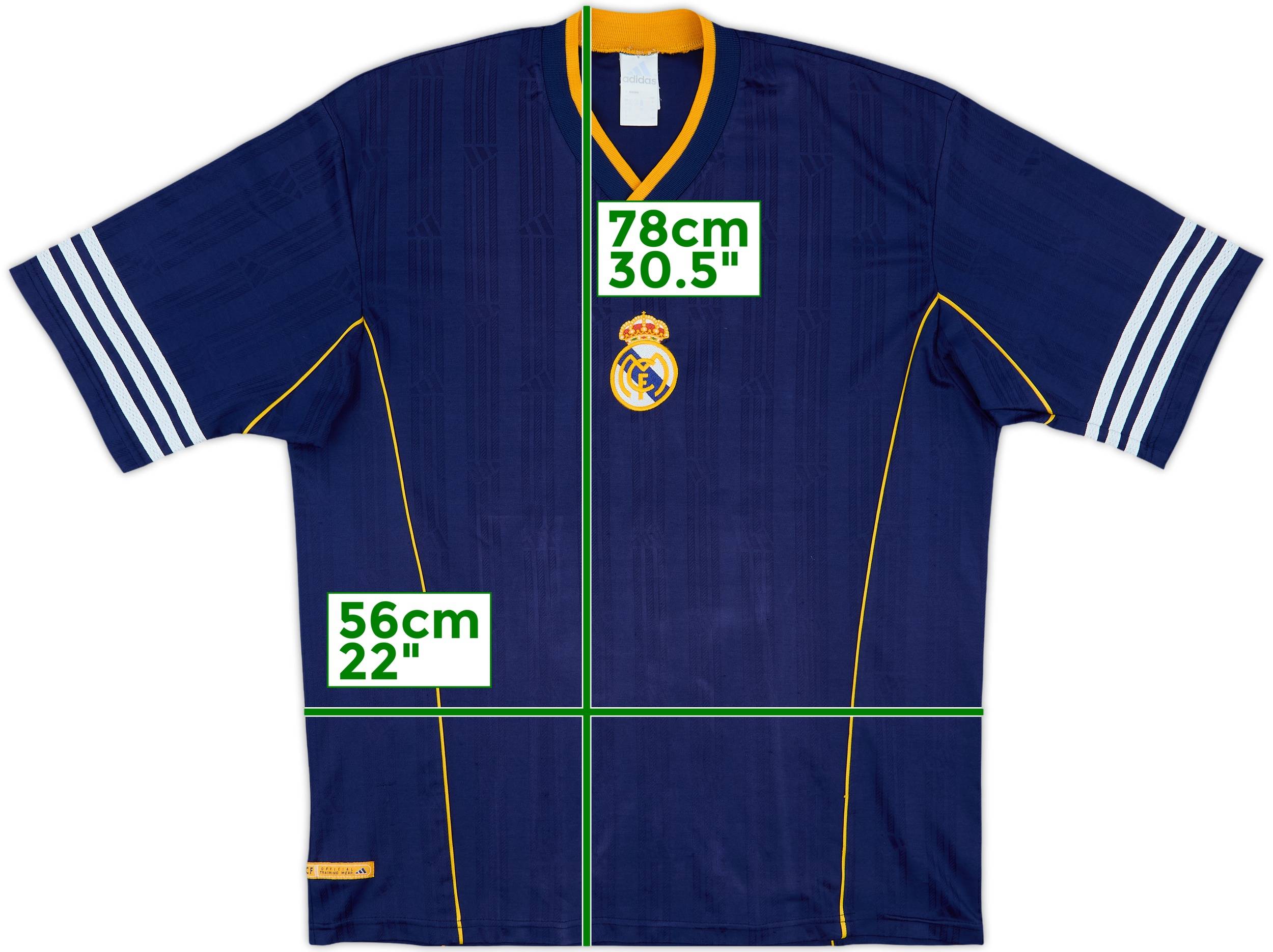 1999-00 Real Madrid adidas Training Shirt - 6/10 - (L)