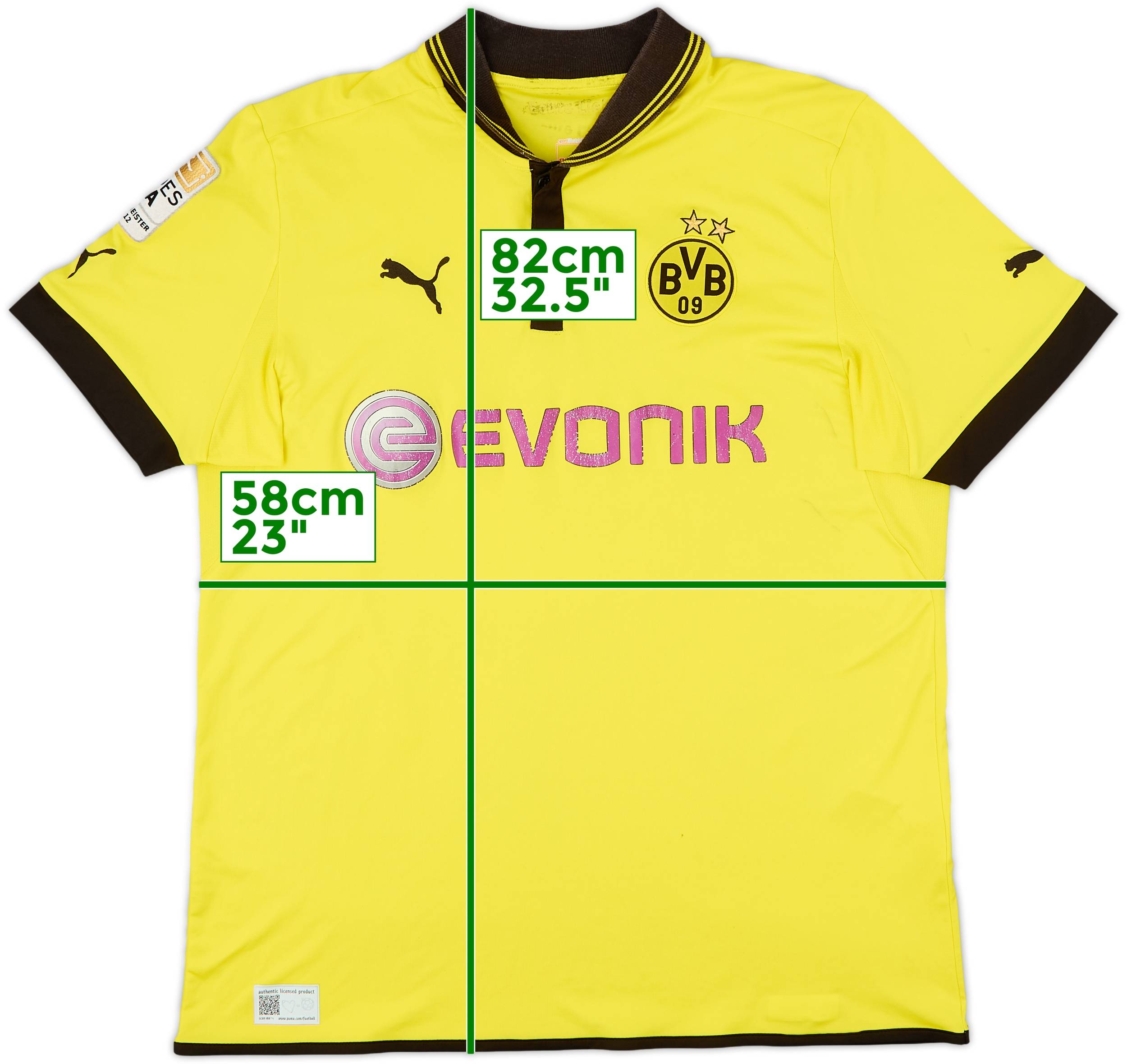 2012-13 Borussia Dortmund Home Shirt - 5/10 - (XXL)