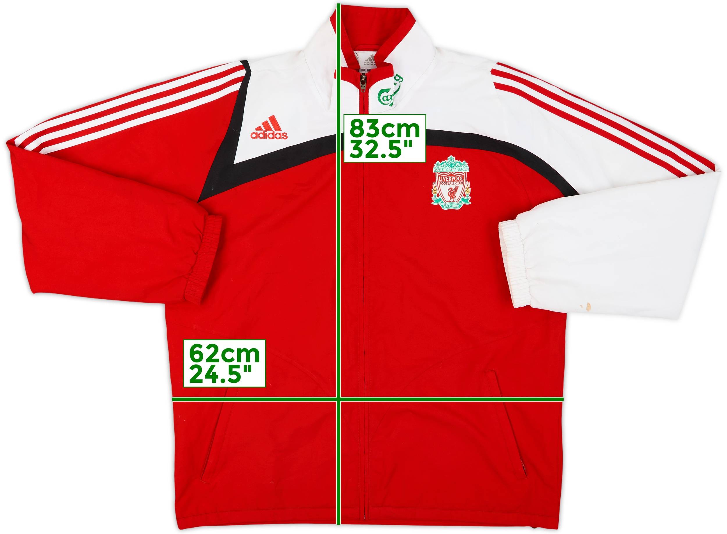2007 adidas リヴァプール vtg ジャケット liverpool 2007-08 Liverpool adidas Track Jacket - 8/10 - (XL)