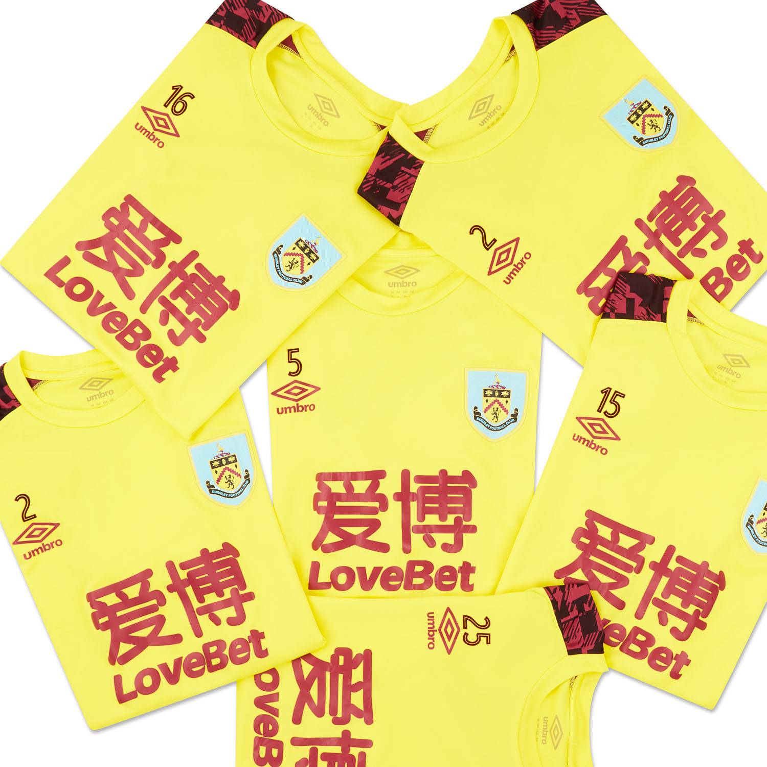 2020-21 Burnley Player Worn Training Shirt # (Excellent)
