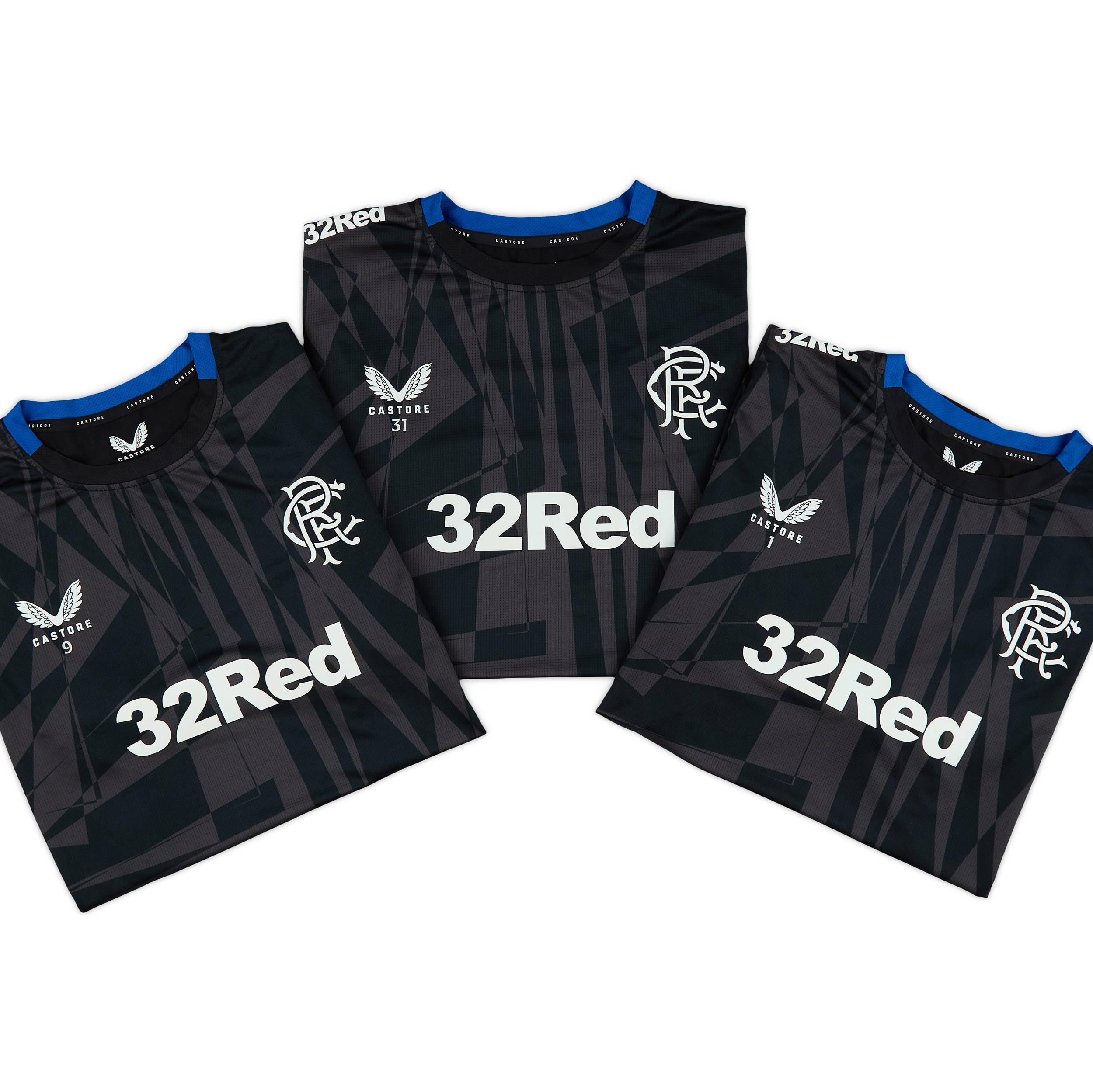 2023-24 Rangers Player Issue Training Tee # - 7/10