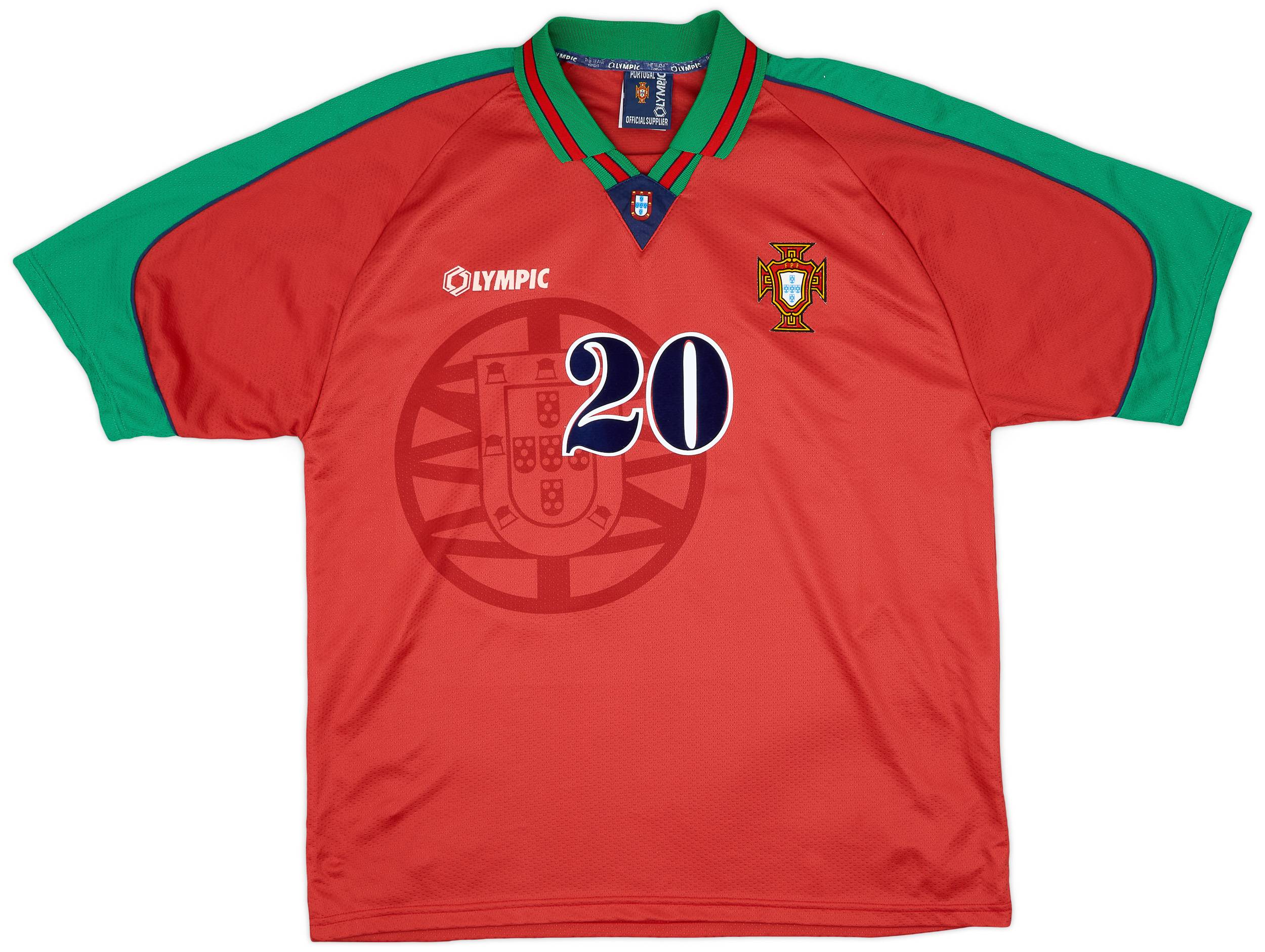 1996-97 Portugal Home Shirt Luis Figo #20 - 10/10 - (XL)