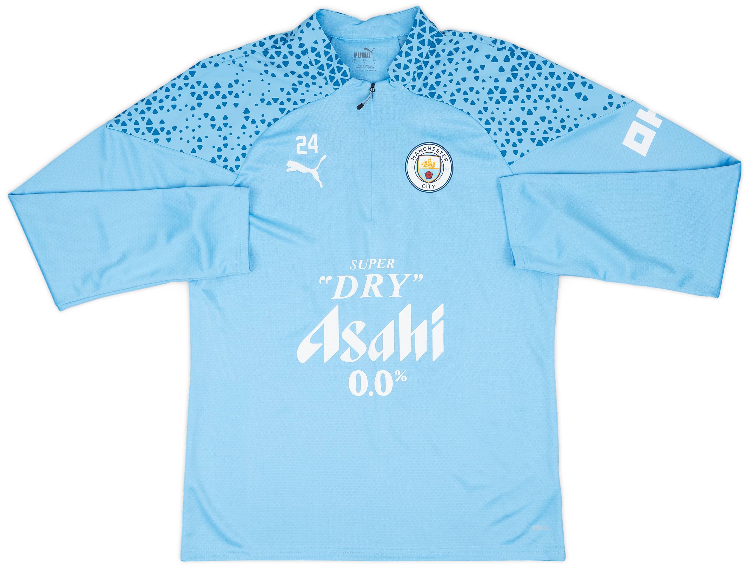 2023-24 Manchester City Player Issue 1/4 Zip Training Top