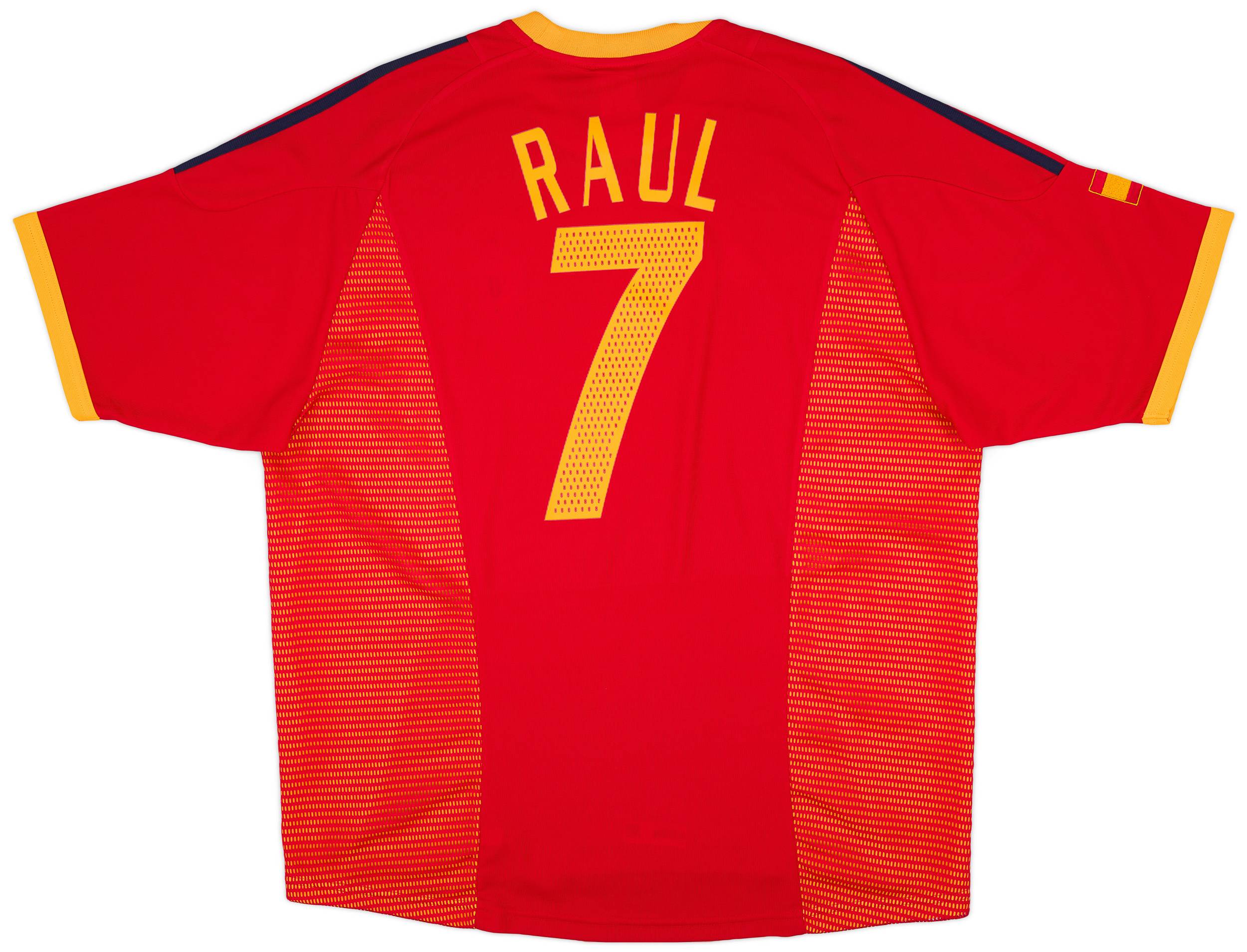 2002-04 Spain Home Shirt Raul #7 - 9/10 - (XL)