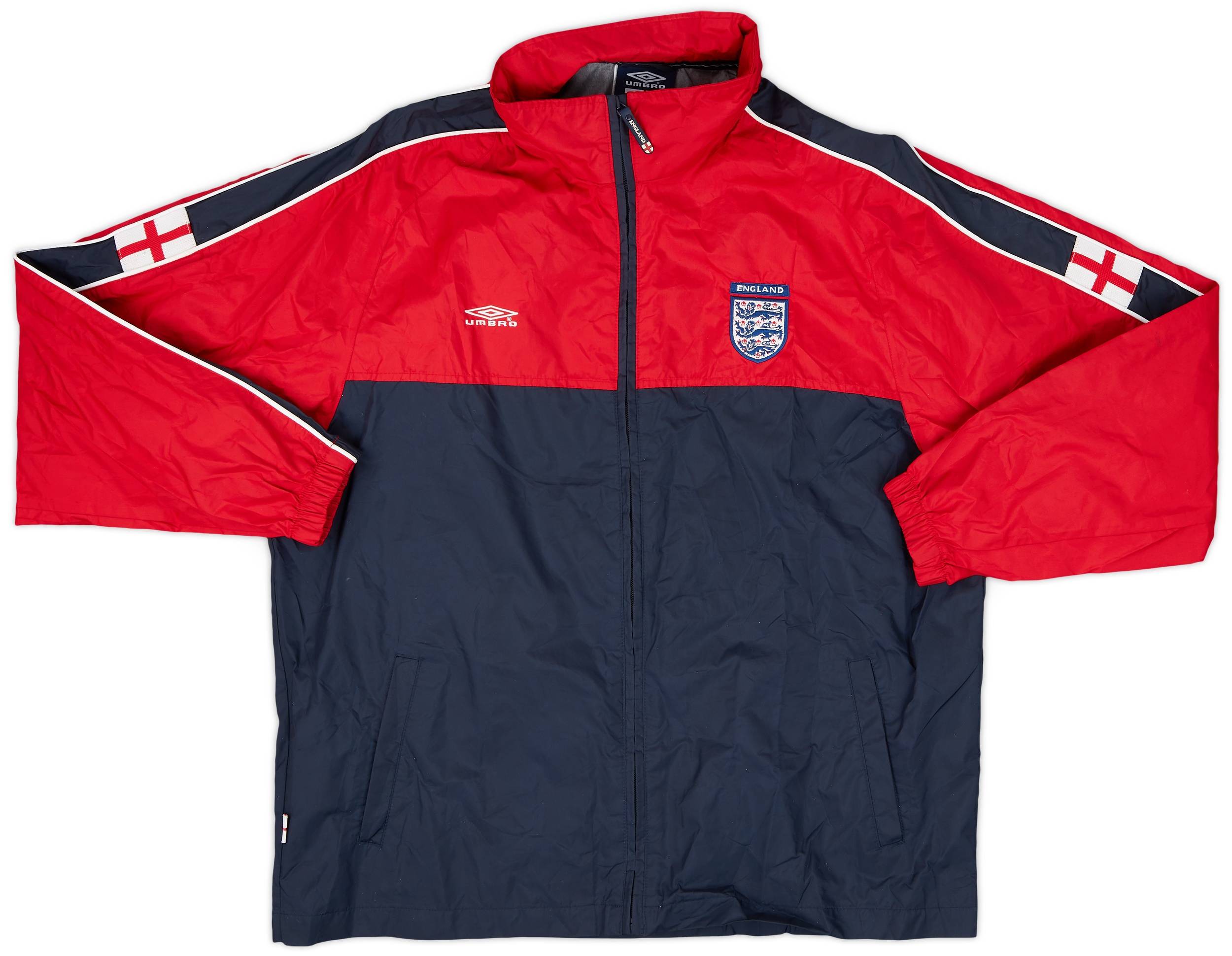 2000-02 England Umbro Hooded Rain Jacket - 5/10 - (L)