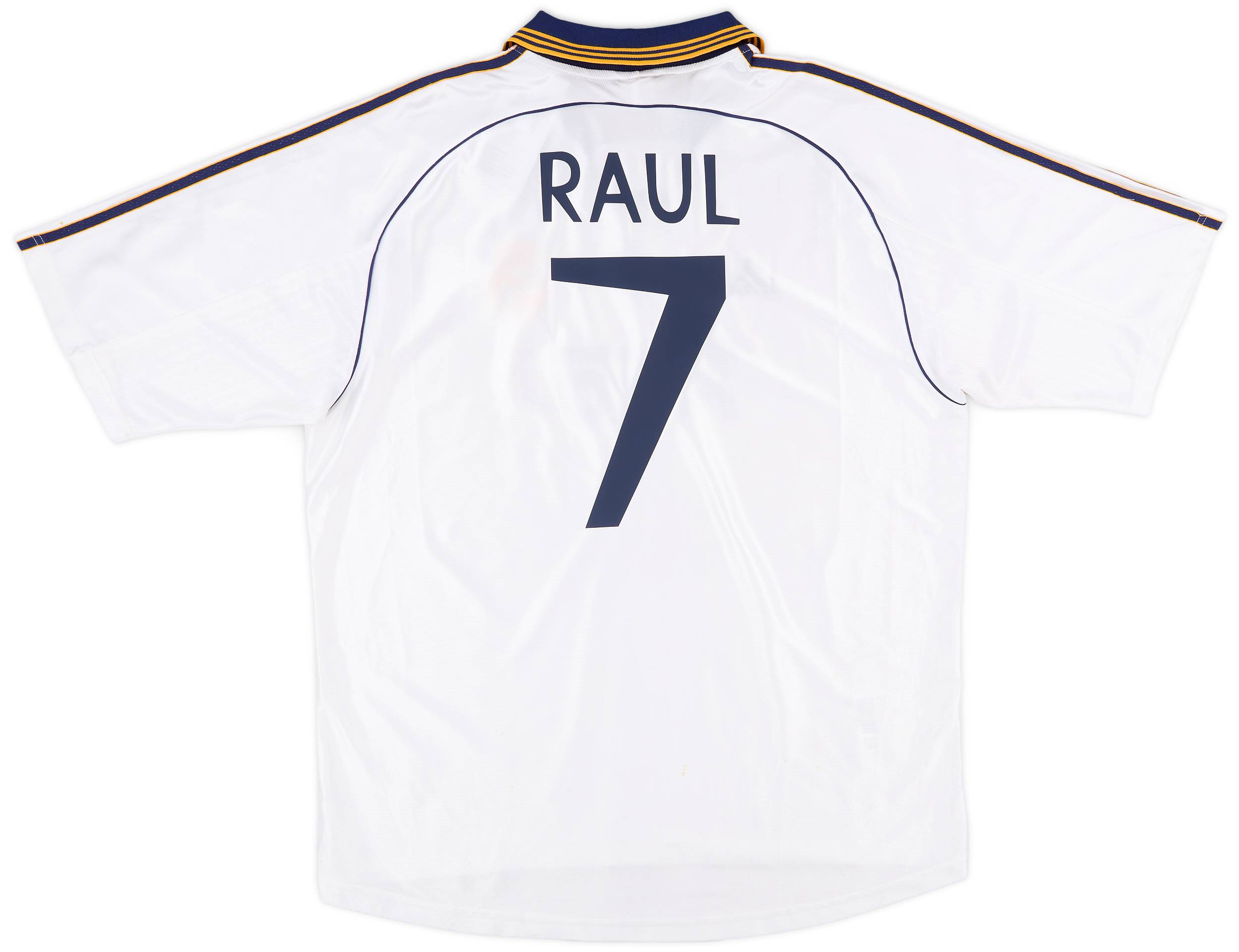 1998-00 Real Madrid Home Shirt Raul #7 - 8/10 - (XL)