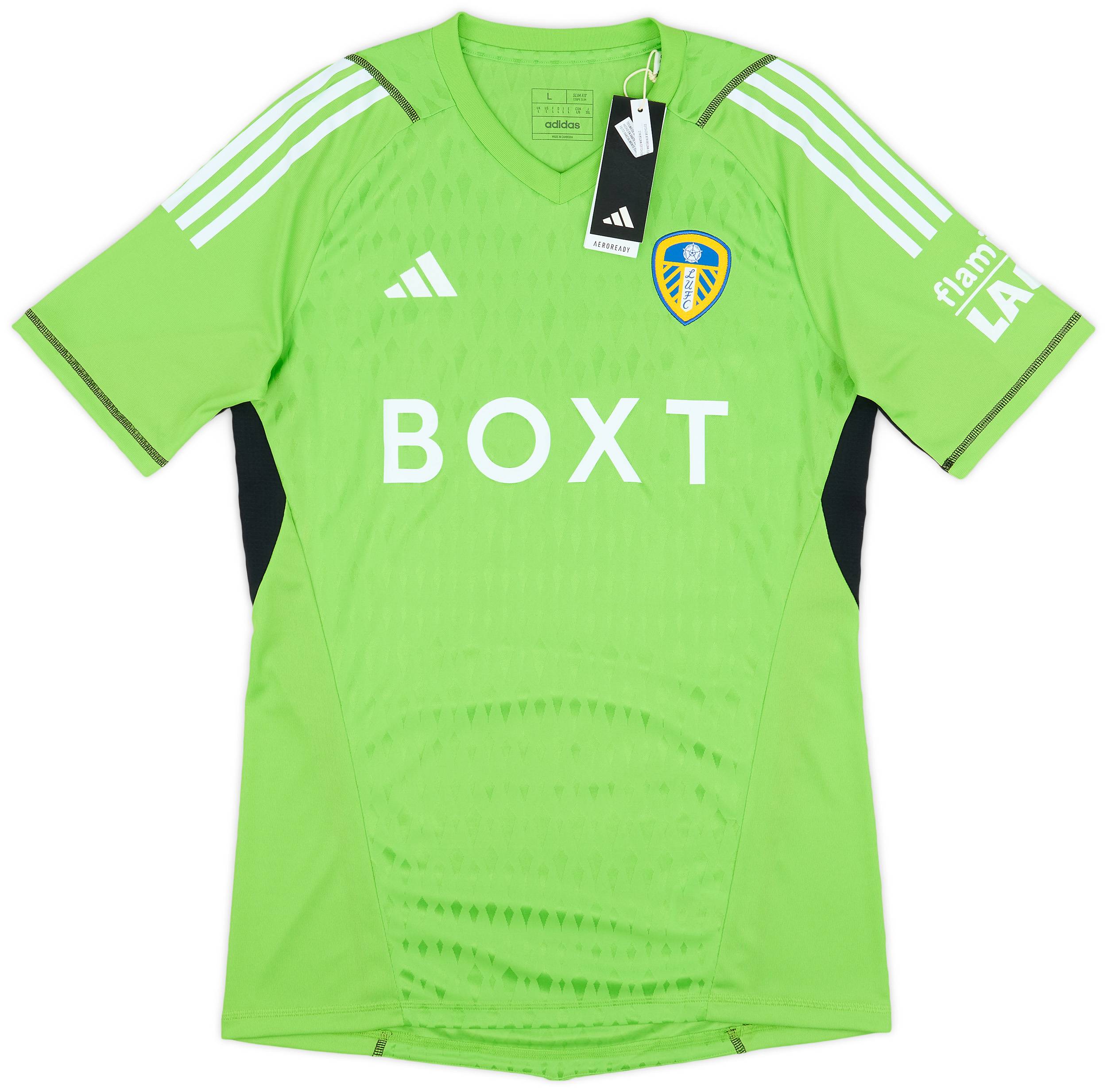 2023-24 Leeds United Player Issue GK Home S/S Shirt