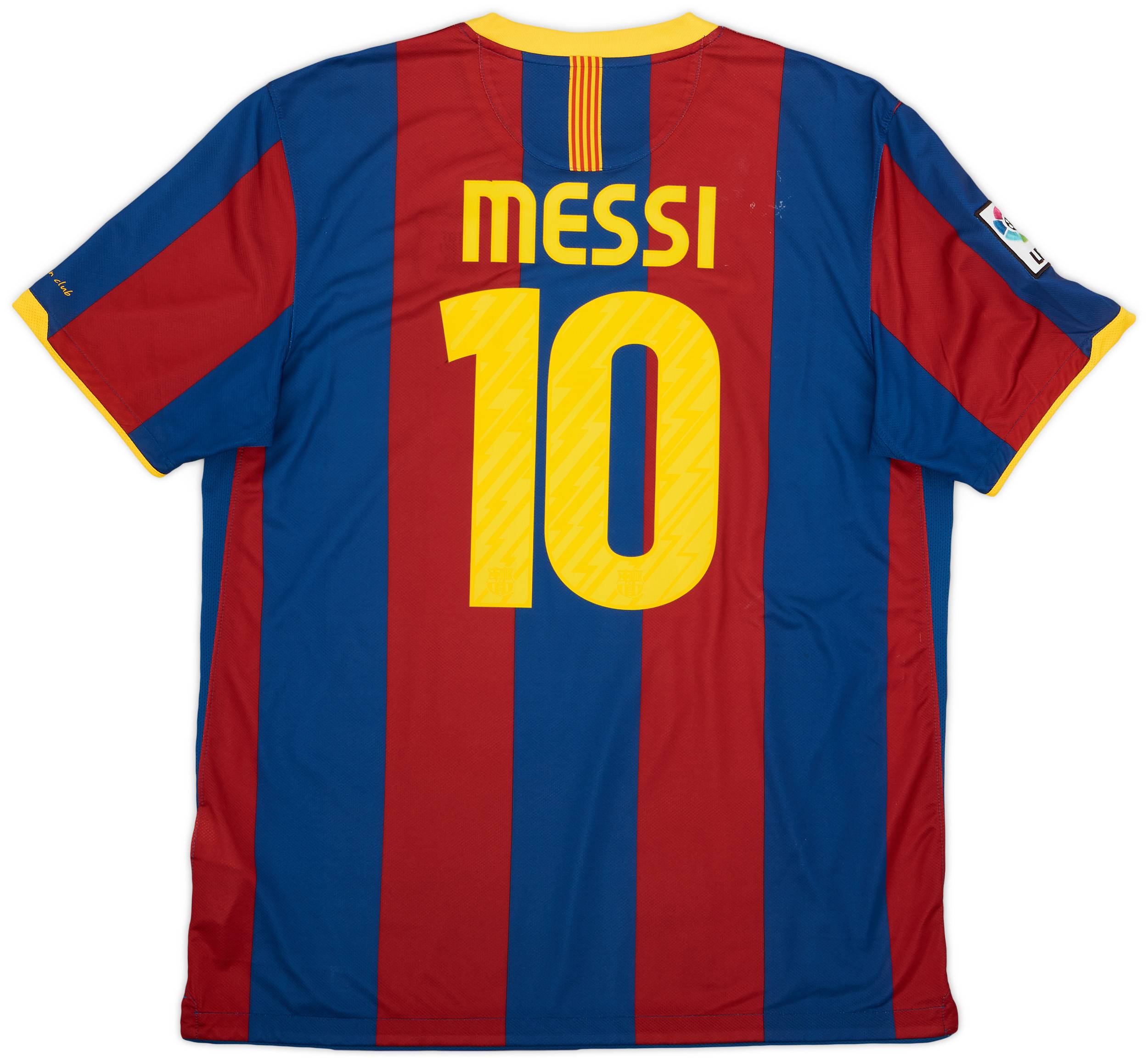 2010-11 Barcelona Home Shirt Messi #10 - 6/10 - (XL)