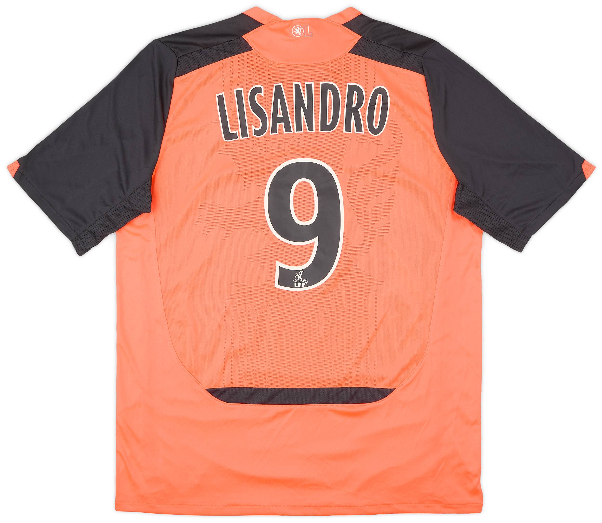 2009-10 Lyon Away Shirt Lisandro #9 (L)