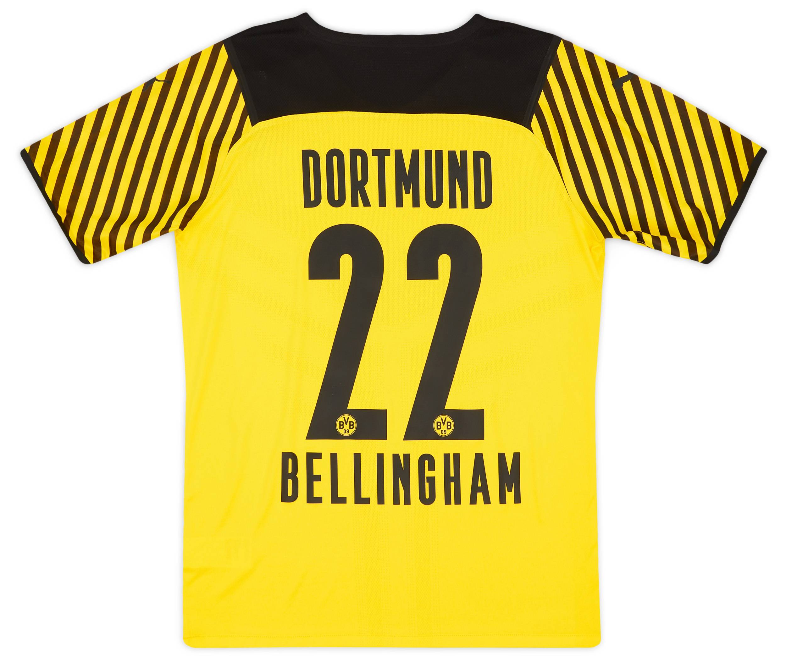 2021-22 Borussia Dortmund Player Issue Home Shirt Bellingham #22