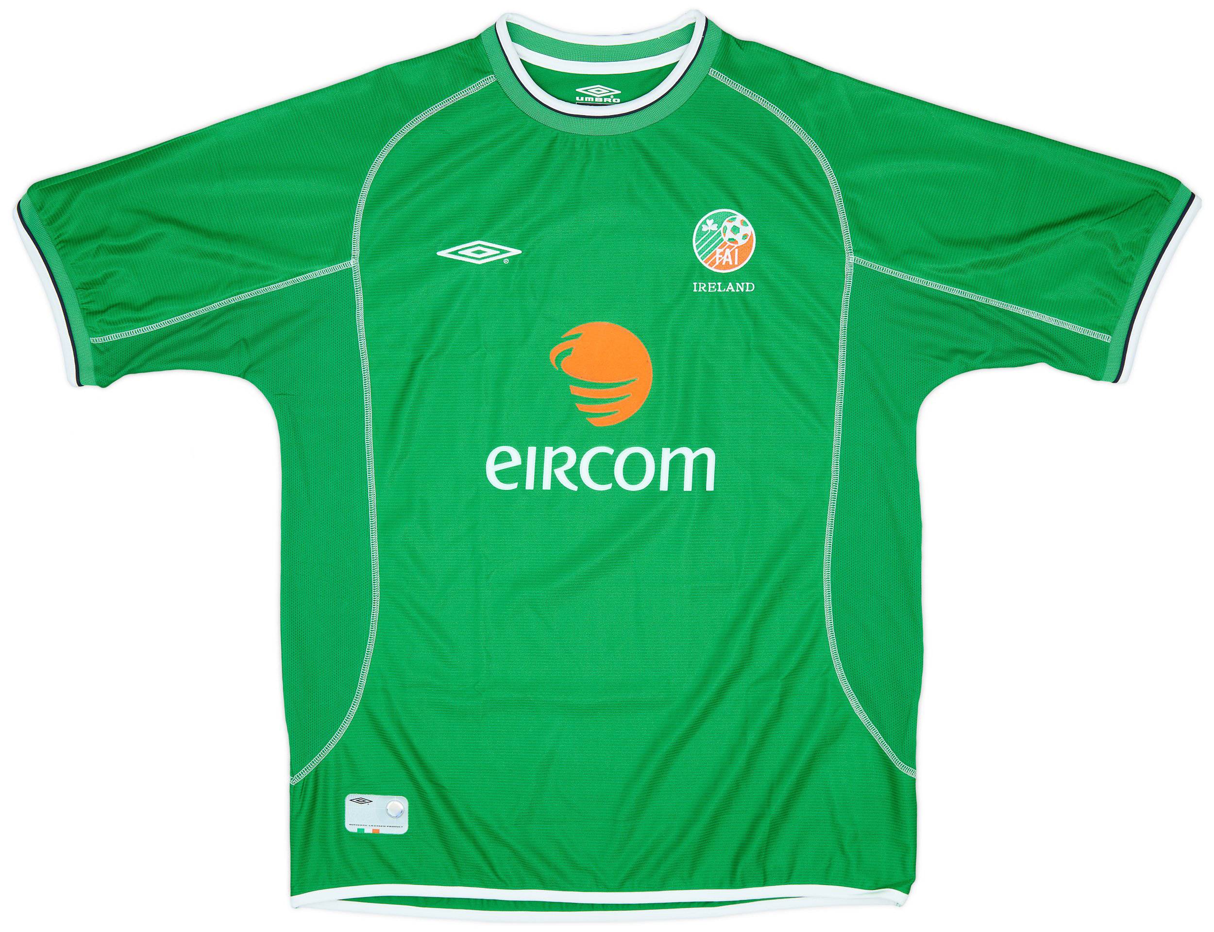 2001-03 Ireland Home Shirt Keane #6