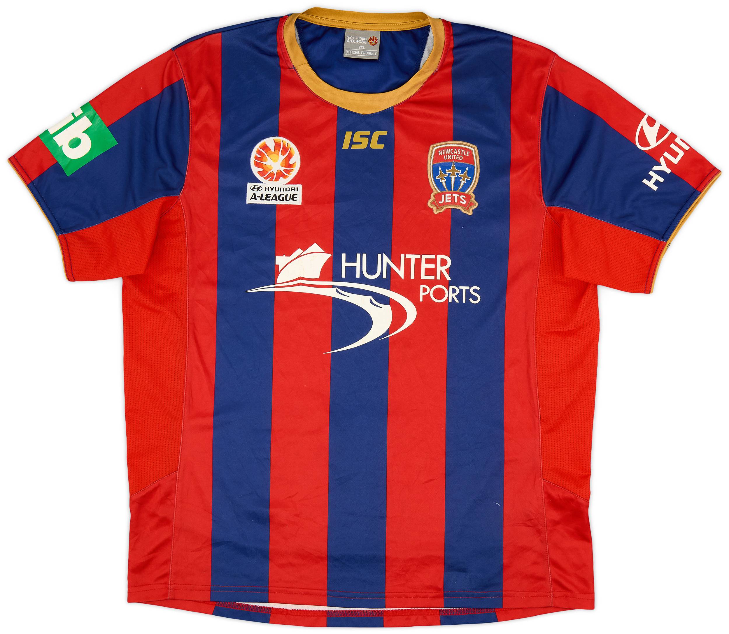 2013-14 Newcastle Jets Home Shirt - 6/10 - (XXL)
