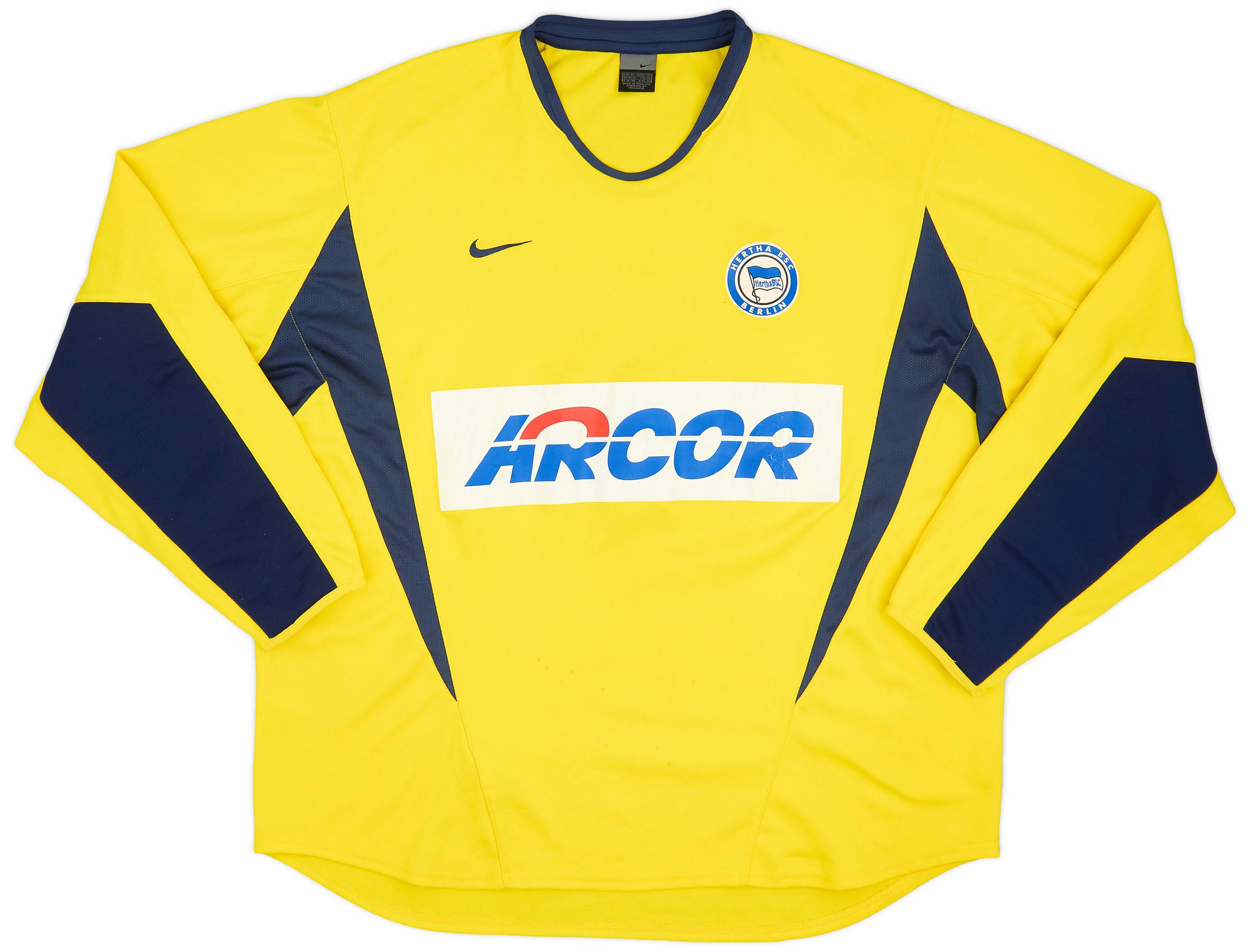 2002-03 Hertha Berlin GK Shirt - 6/10 - (XL)
