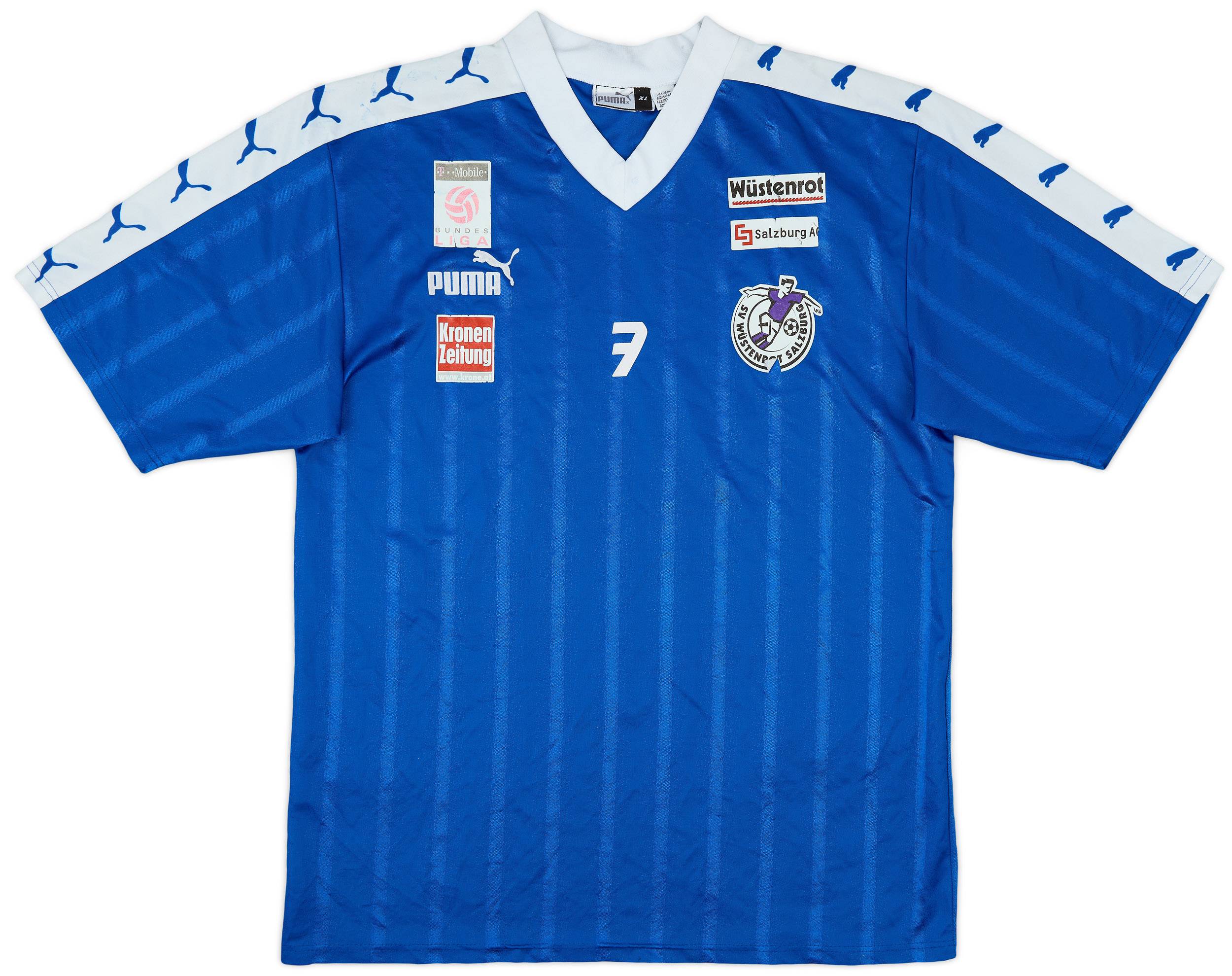 2003-04 Red Bull Salzburg Player Issue Puma Training Shirt #7 - 6/10 - (XL)
