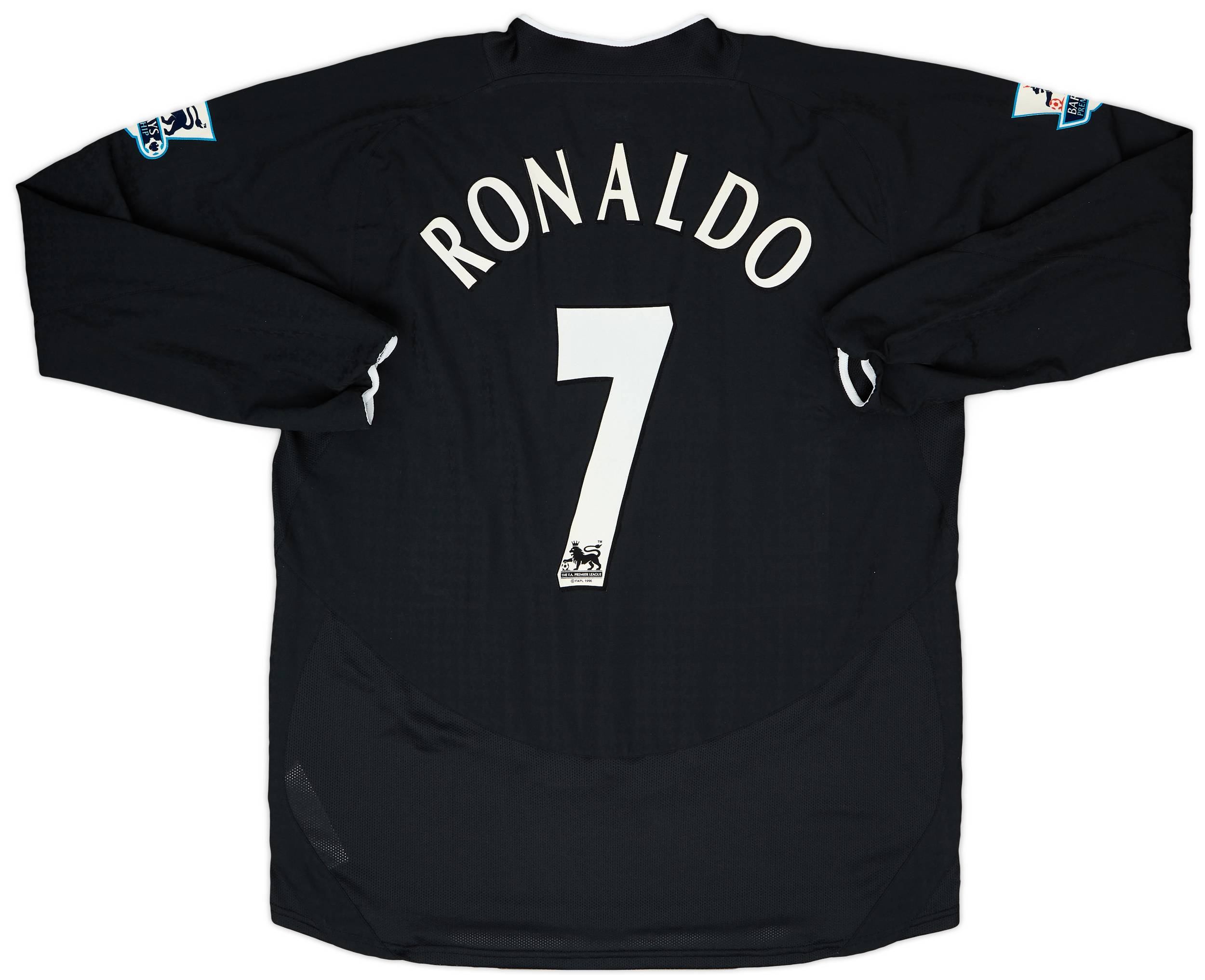 2004-05 Manchester United Player Issue Away L/S Shirt Ronaldo #7 - 9/10 - (XXL)