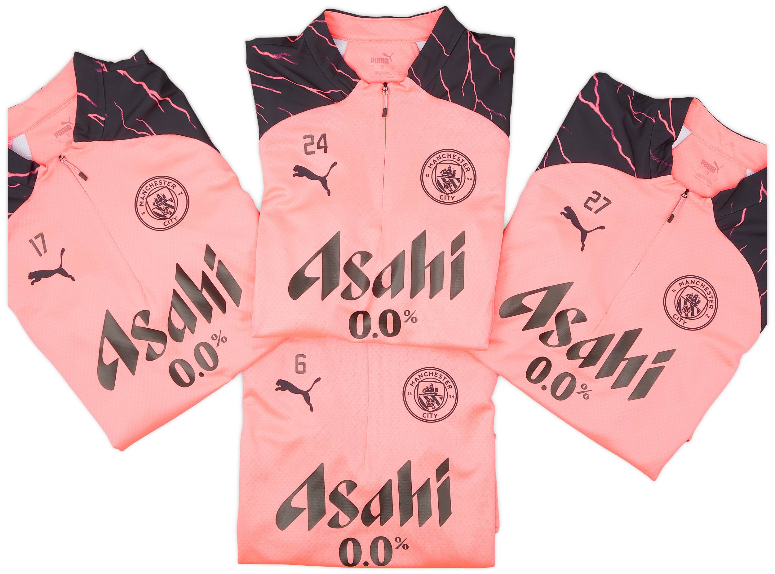 2023-24 Manchester City Player Issue 1/4 Zip Training Top # - 7/10