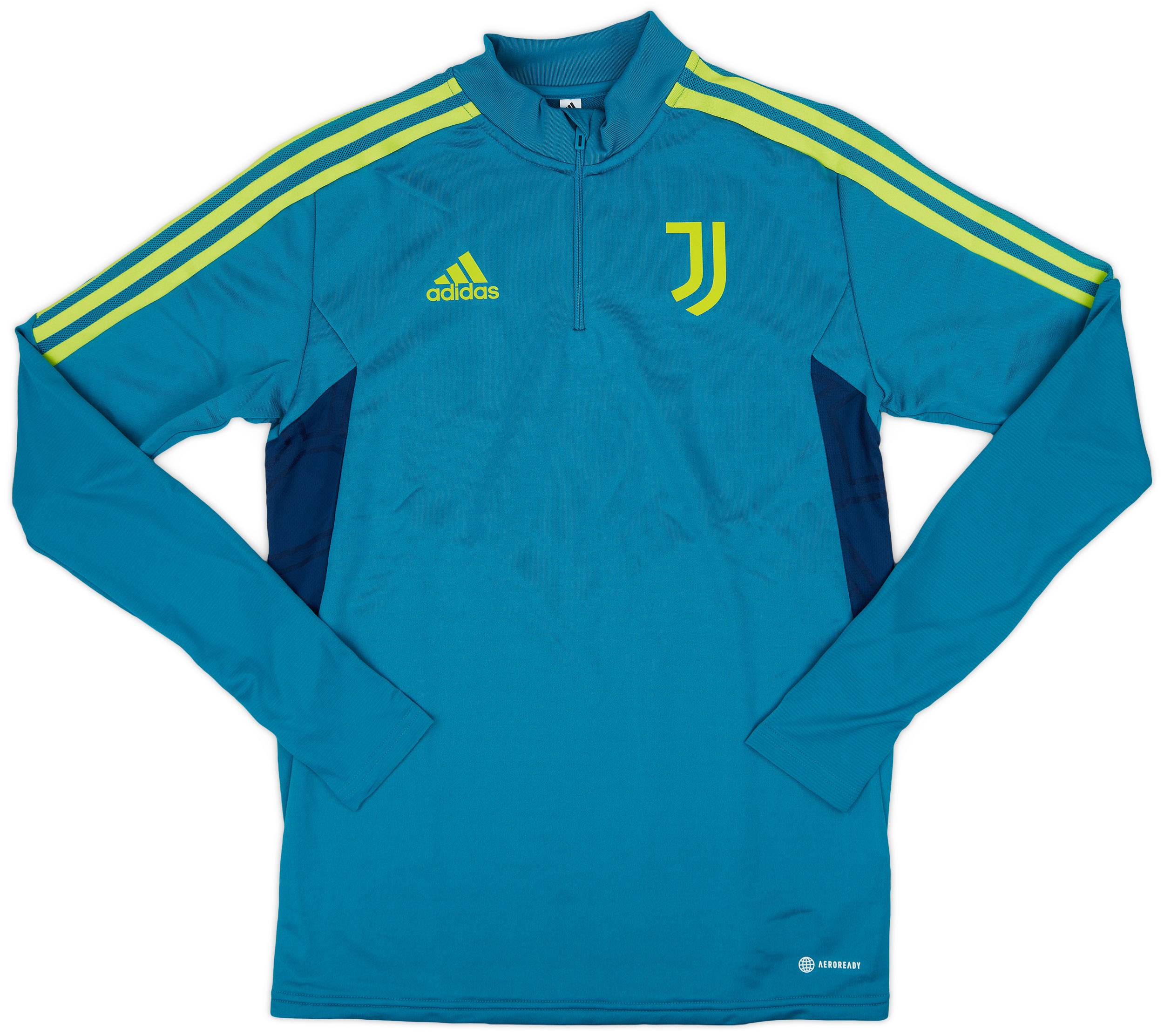 2022-23 Juventus adidas 1/4 Zip Training Top - 9/10 - (S)