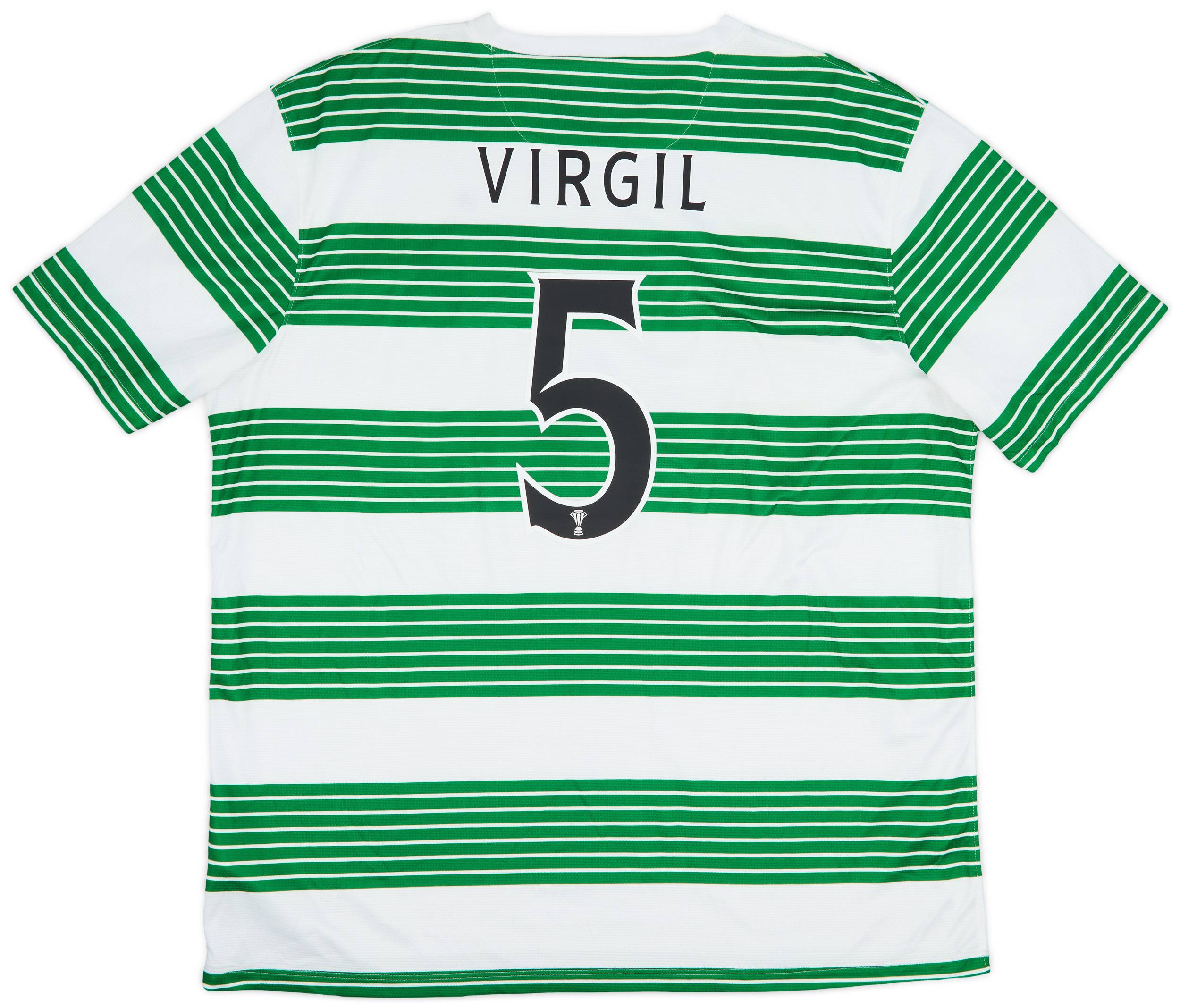 2013-15 Celtic Home Shirt Virgil #5 - 9/10 - (XXL)