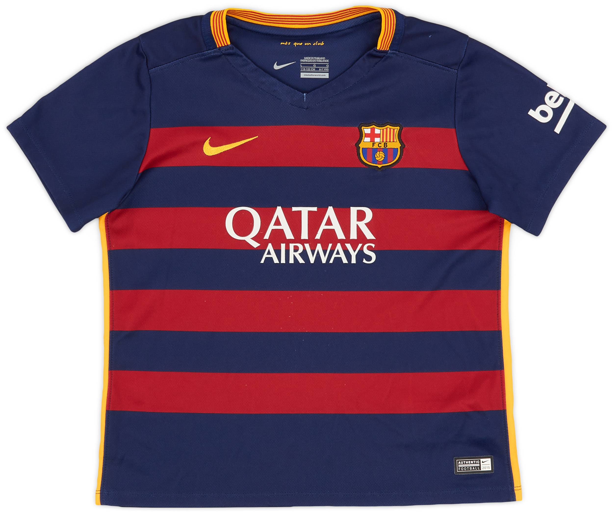 2015-16 Barcelona Home Shirt - 6/10 - (S.Boys)