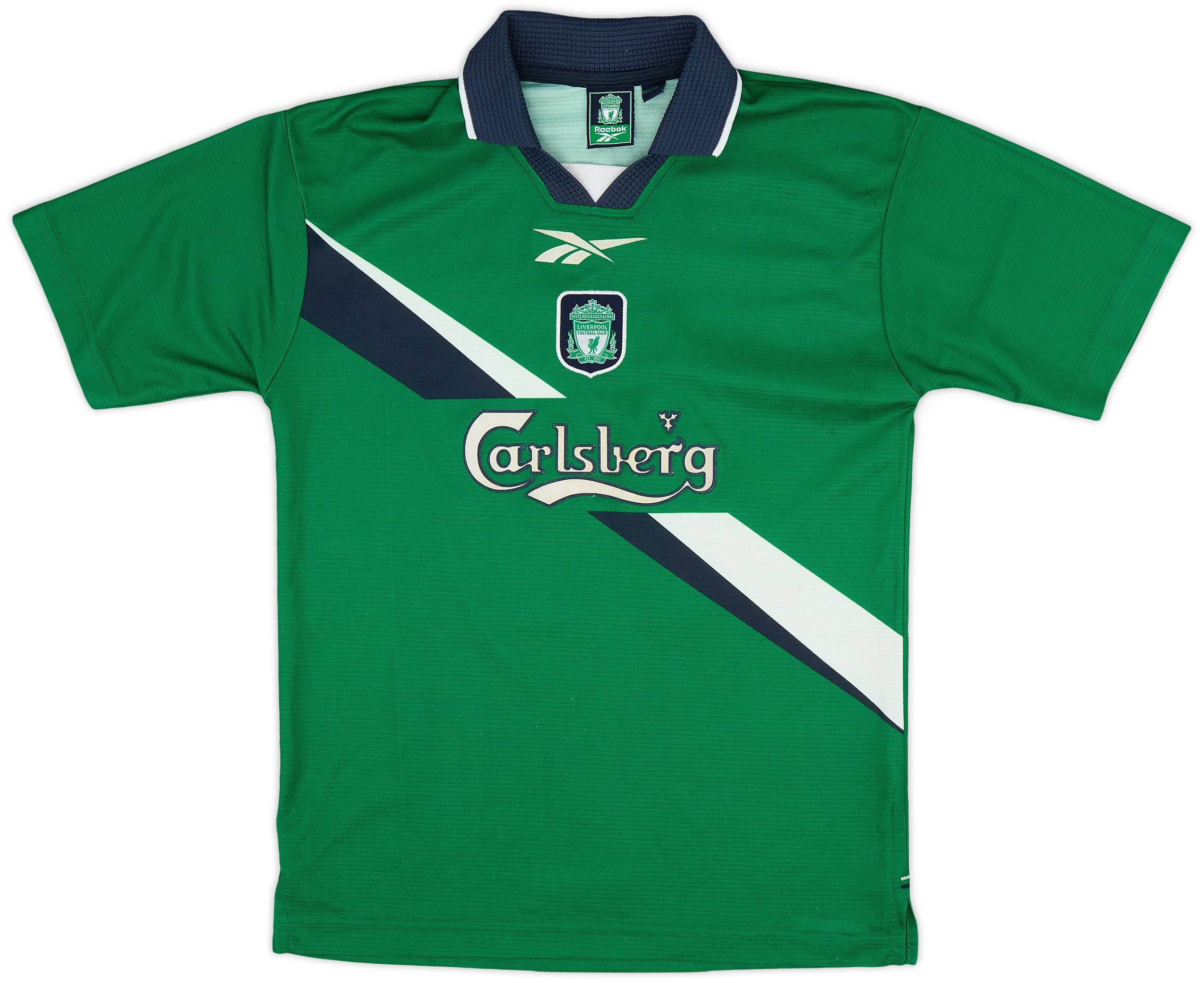 1999-00 Liverpool Away Shirt Owen #10 - 7/10 - (M.Boys)