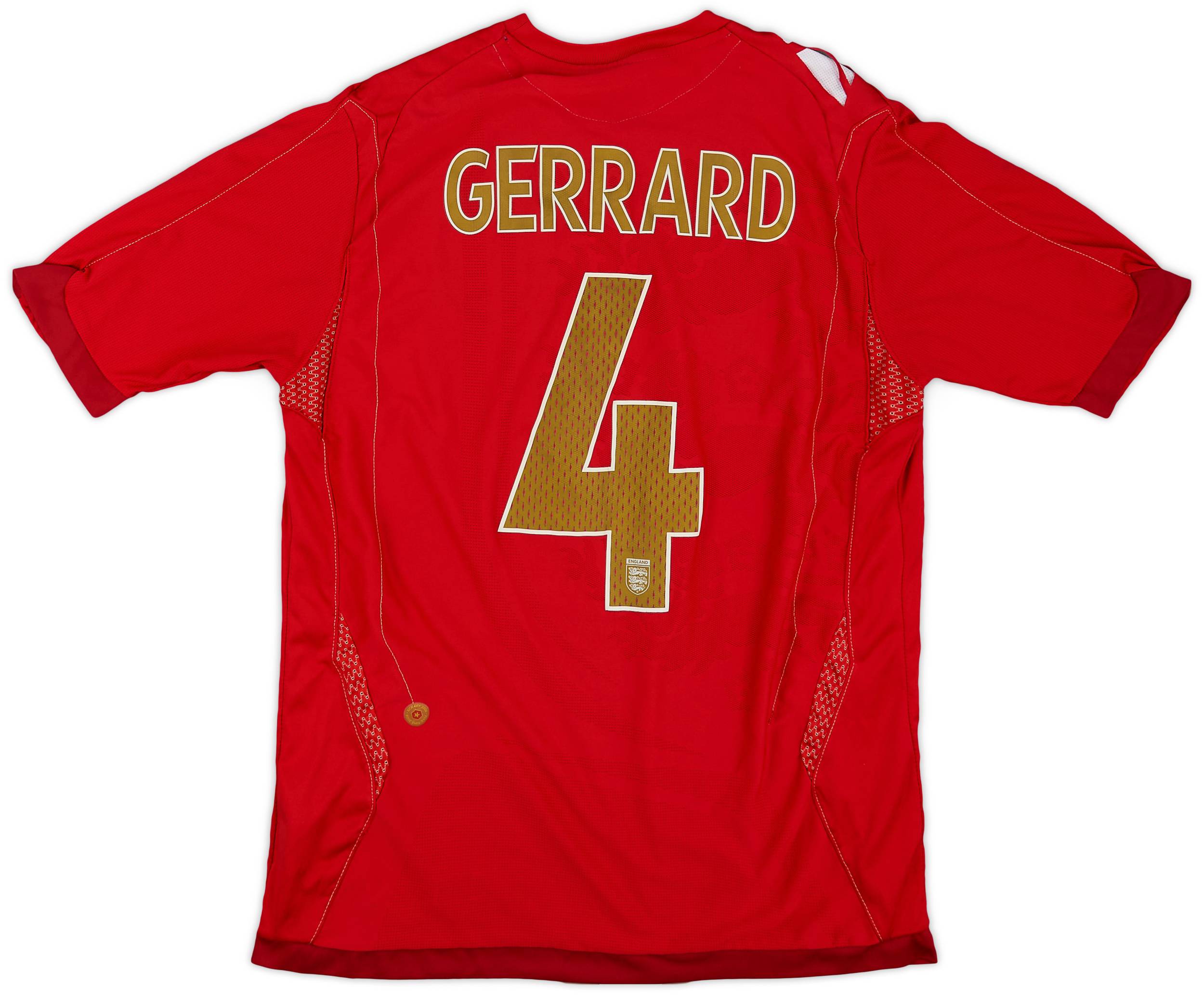 2006-08 England Away Shirt Gerrard #4 - 4/10 - (M)
