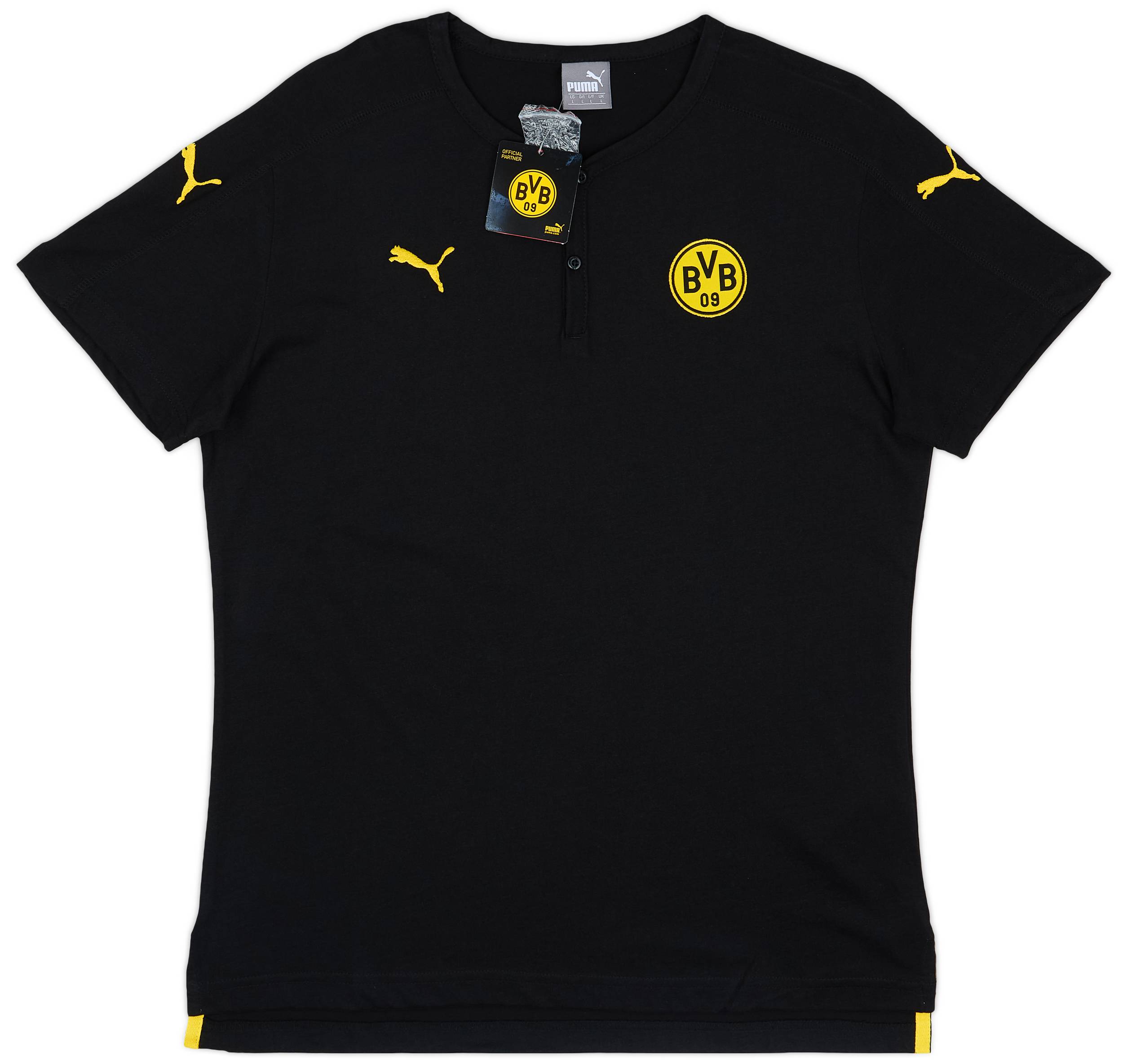 2015-16 Borussia Dortmund Puma Casual Henley Tee