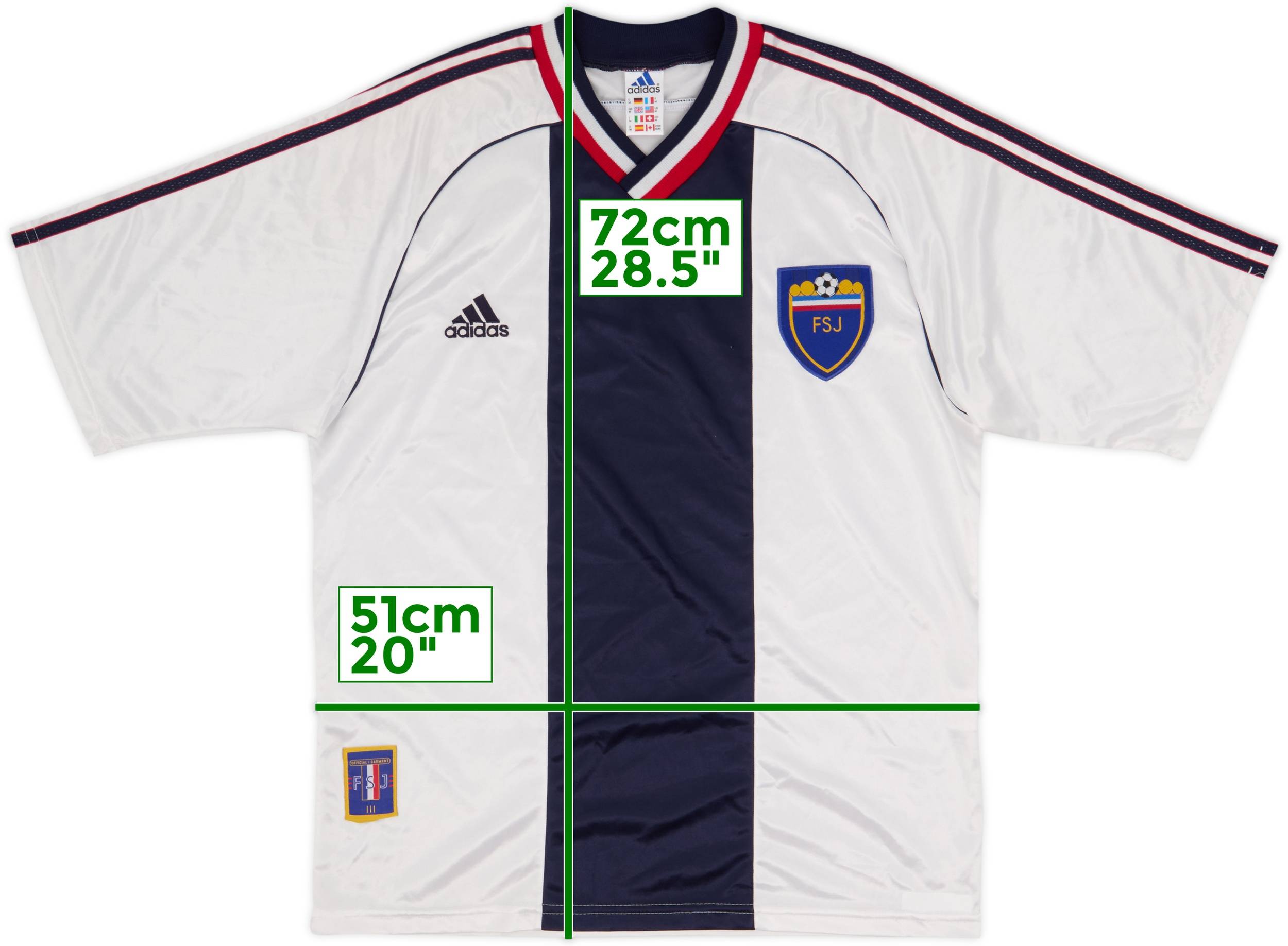 1998-00 Yugoslavia Away Shirt - 8/10 - (M)