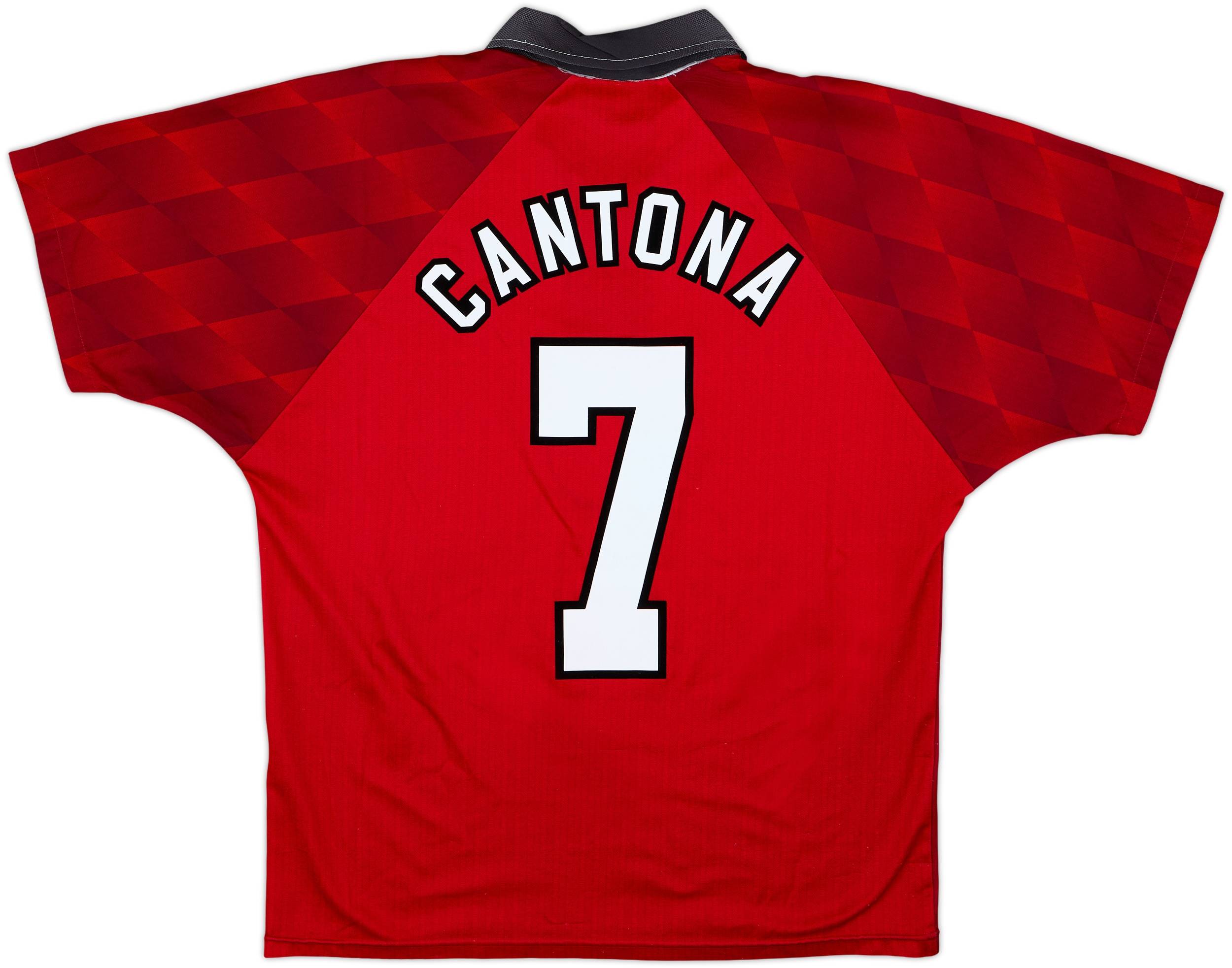 1996-98 Manchester United Home Shirt Cantona #7 - 7/10 - (M)