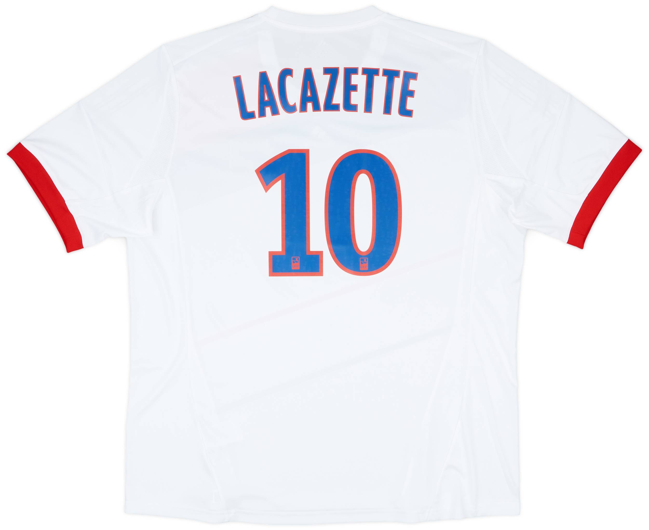2012-13 Lyon Home Shirt Lacazette #10 - 8/10 - (XXL)