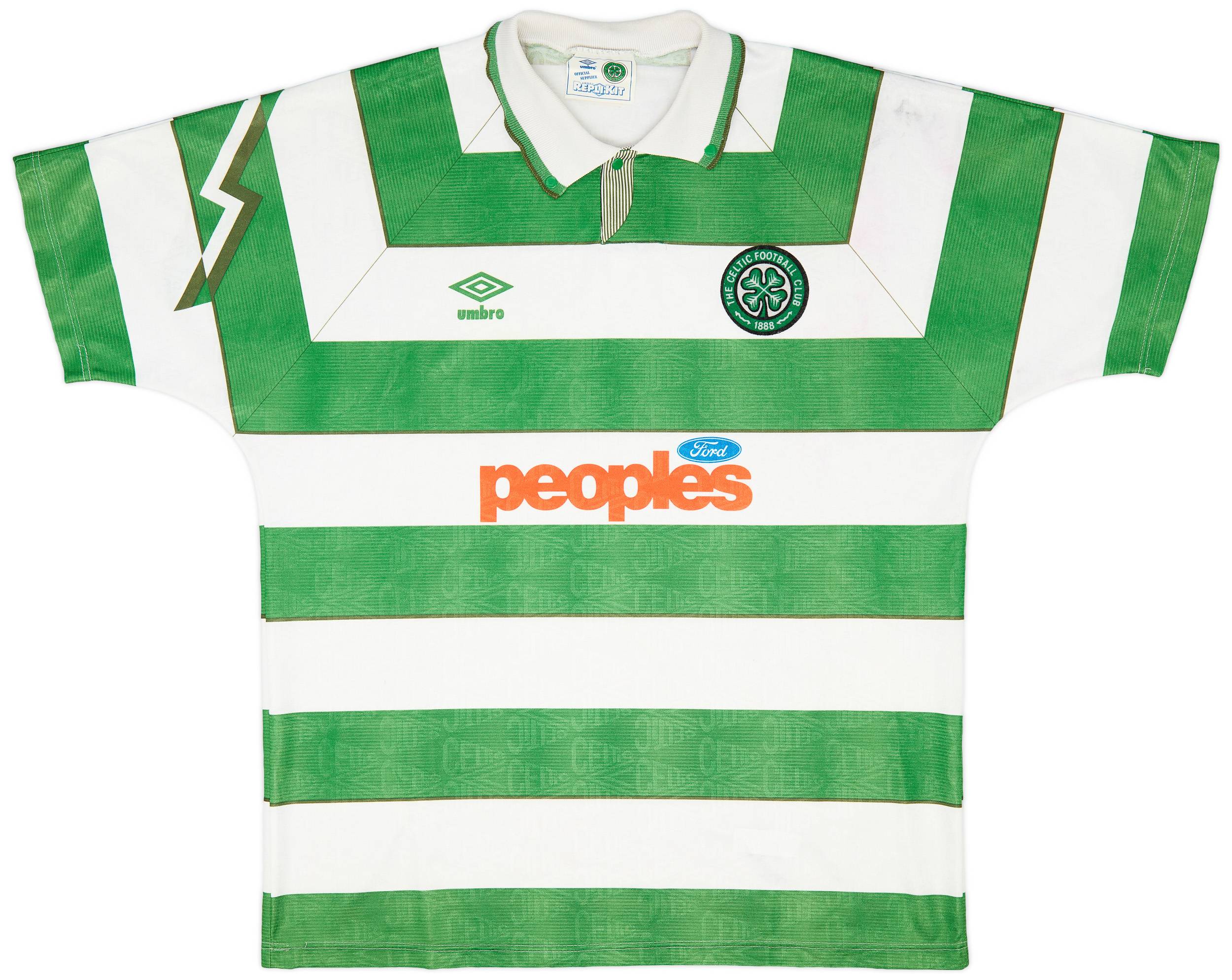 1993-95 Celtic Home Shirt - 7/10 - (XL)
