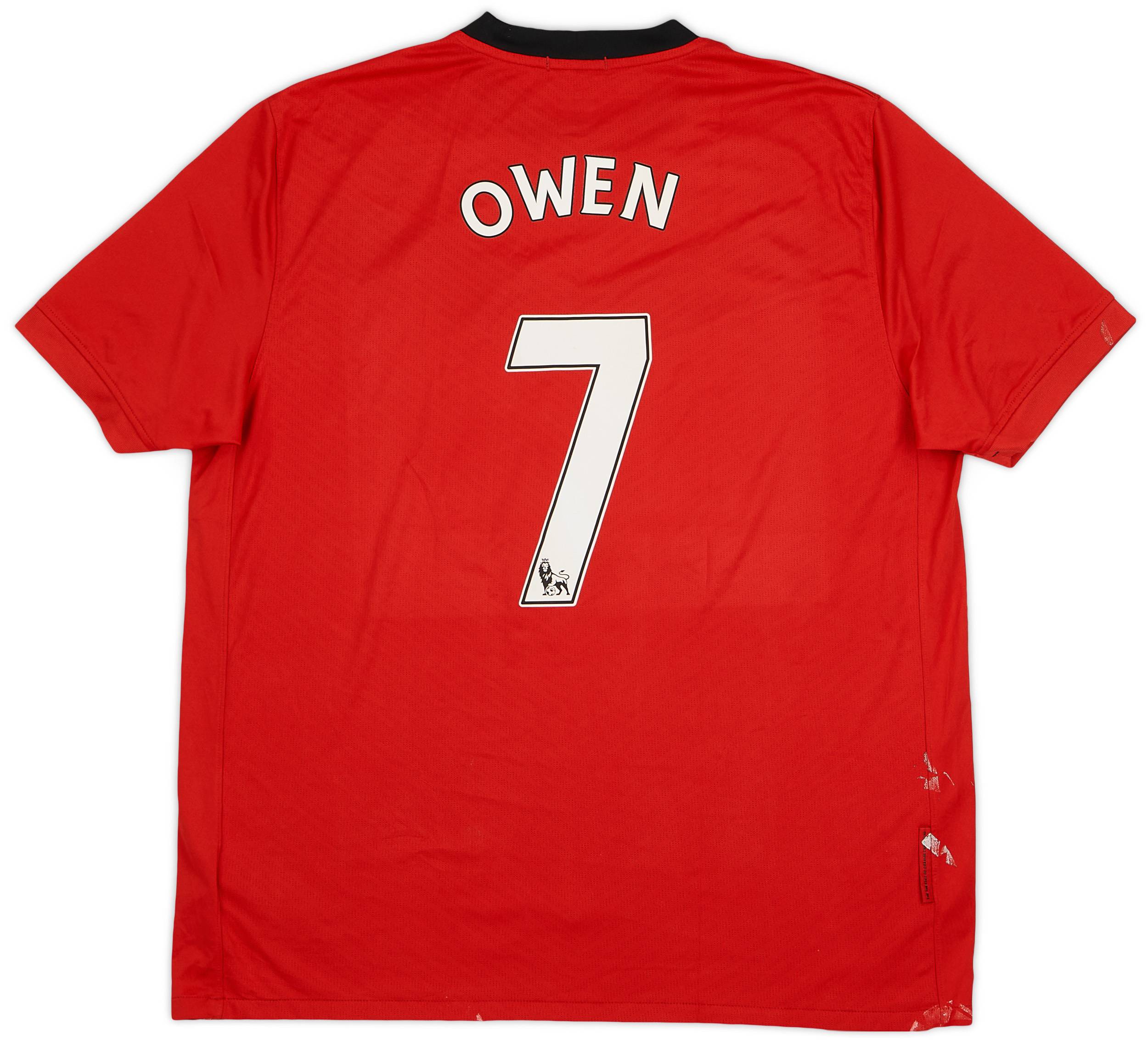 2009-10 Manchester United Home Shirt Owen #7 - 6/10 - (XL)