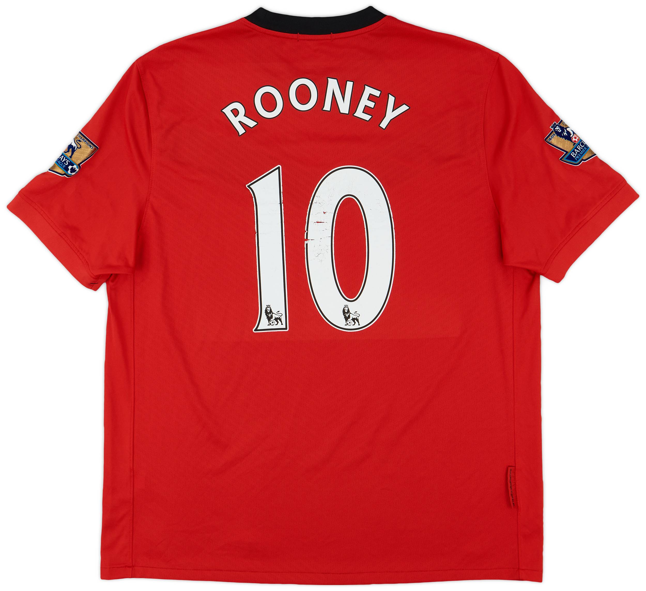 2009-10 Manchester United Home Shirt Rooney #10 - 6/10 - (XL)