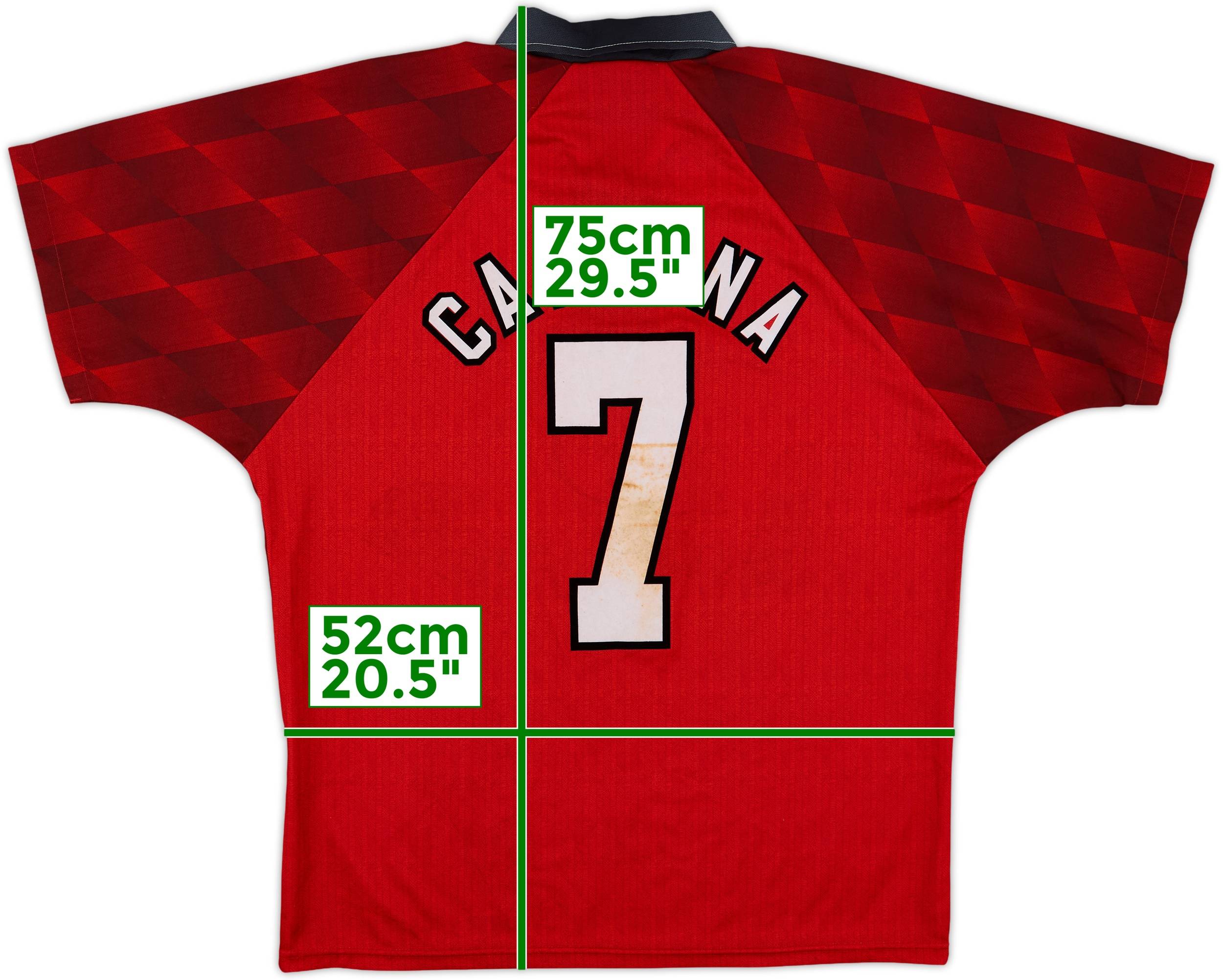 1996-98 Manchester United Home Shirt Cantona #7 - 5/10 - (M)