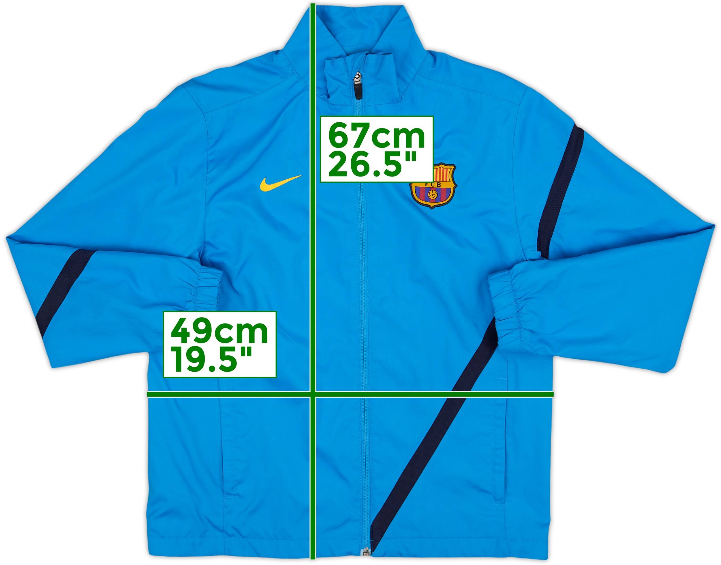 2011-12 Barcelona Nike Track Jacket - 8/10 - (L.Boys)