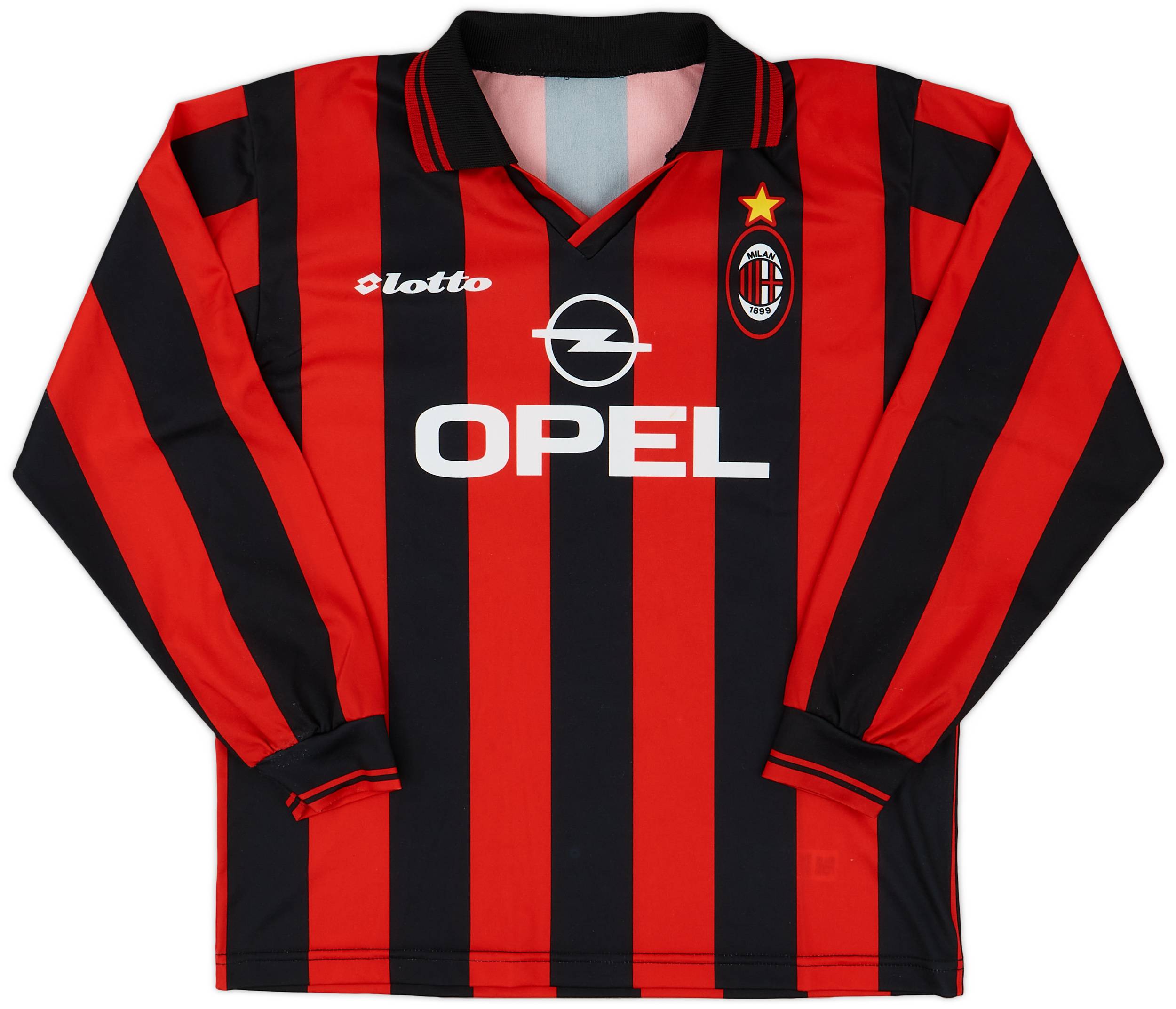 【10％OFF】 - Shirt L/S Home Milan AC 1997-98 9/10 (XL.Boys) - ウェア