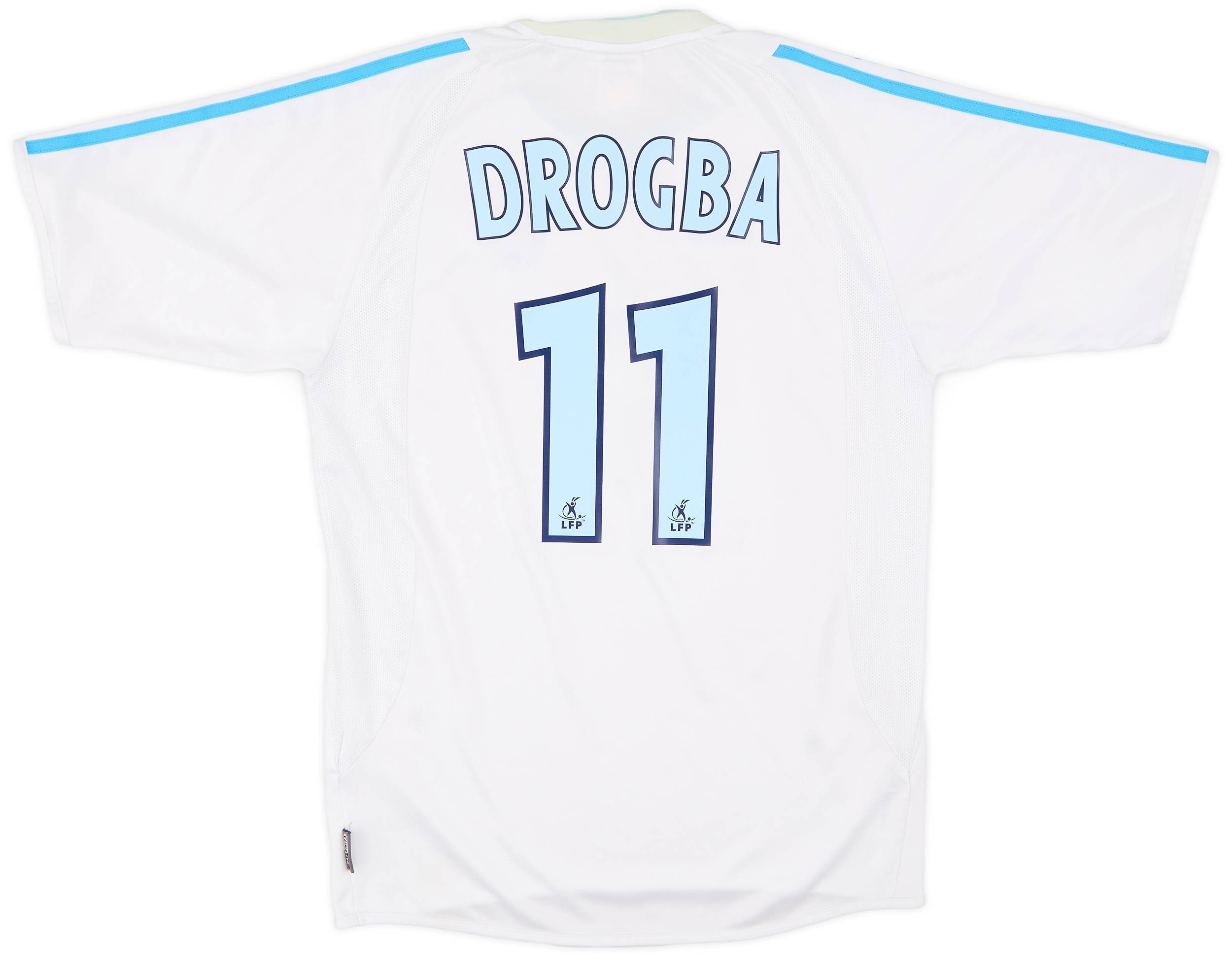 2003-04 Olympique Marseille Home Shirt Drogba #11 - 5/10 - (S)