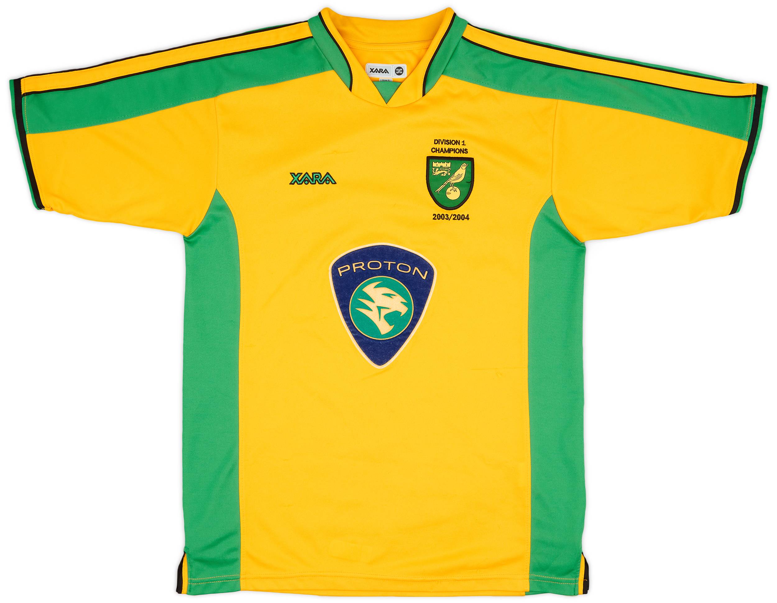 2003-05 Norwich 'Division 1 Champions' Home Shirt - 8/10 - (S)