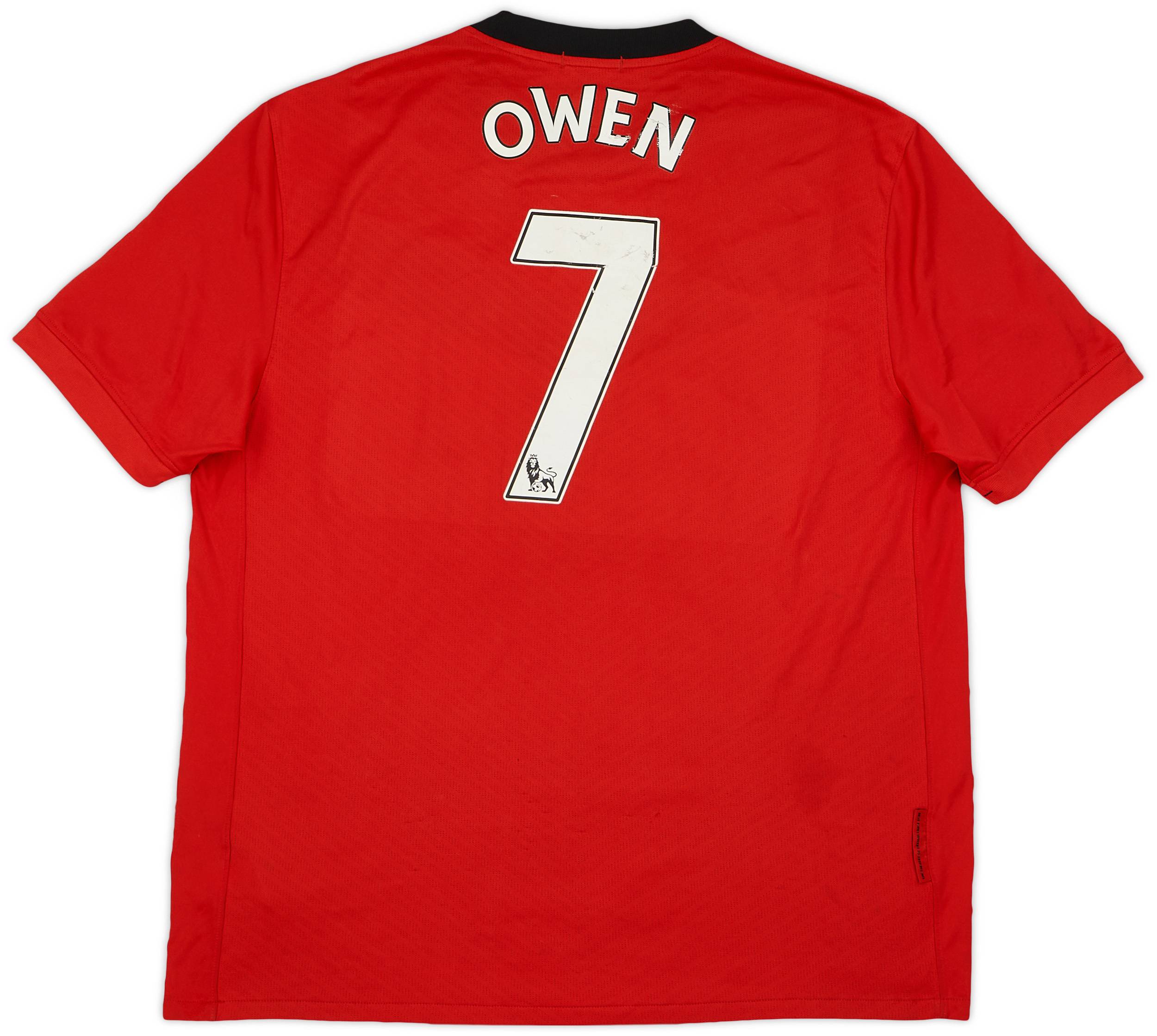 2009-10 Manchester United Home Shirt Owen #7 - 6/10 - (XL)