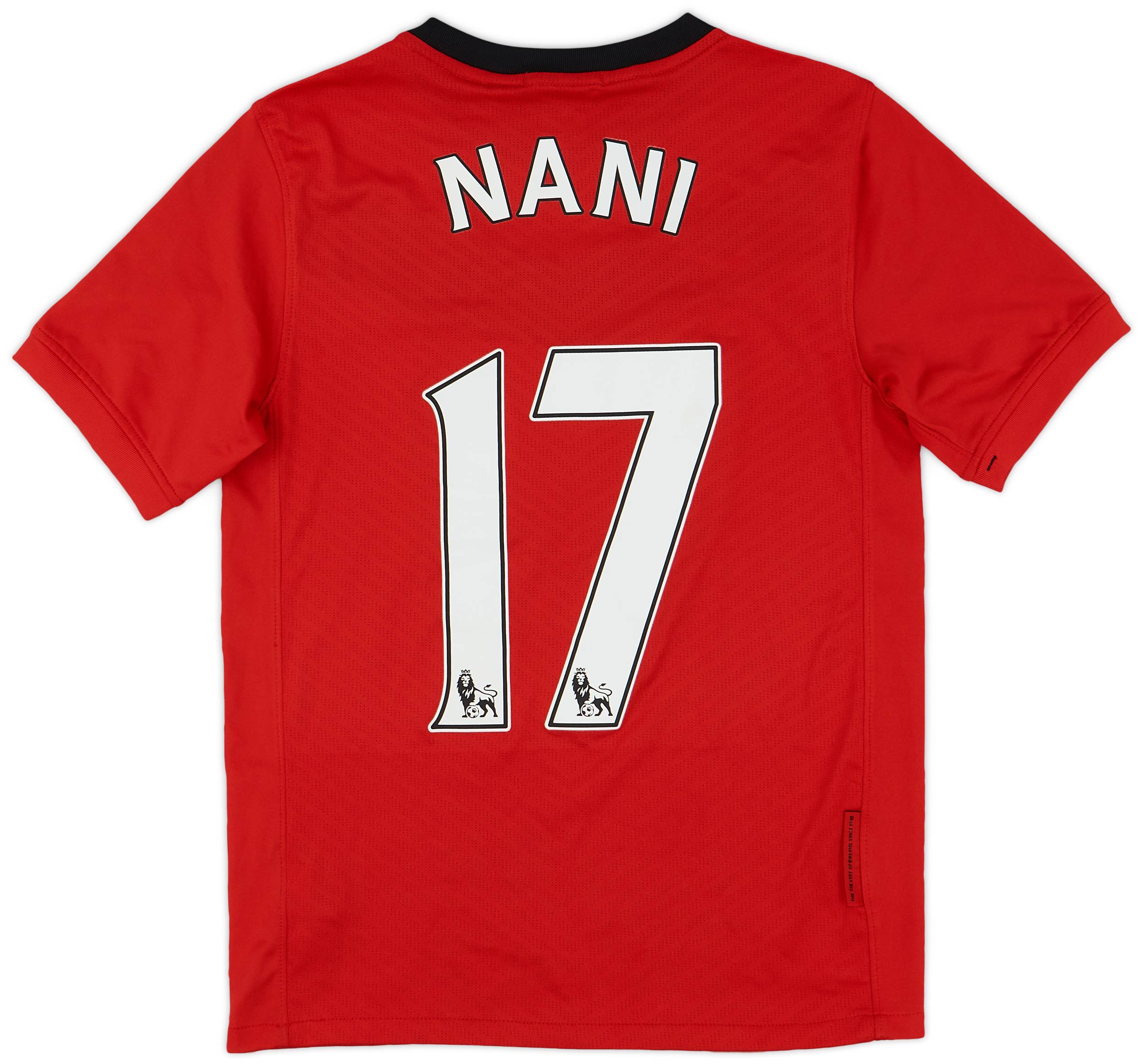 2009-10 Manchester United Home Shirt Nani #17 - 9/10 - (M.Boys)
