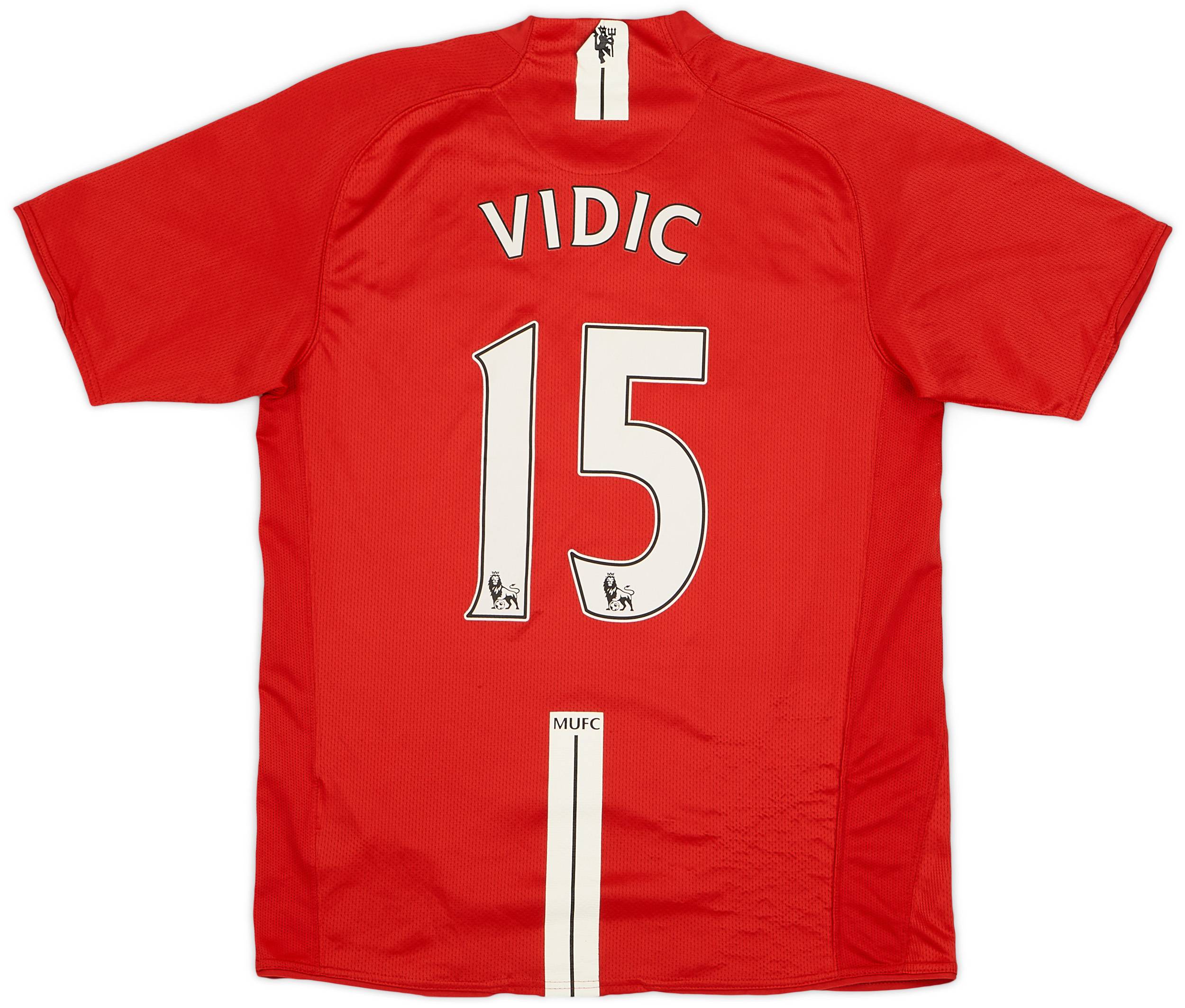 2007-09 Manchester United Home Shirt Vidic #15 - 5/10 - (M)
